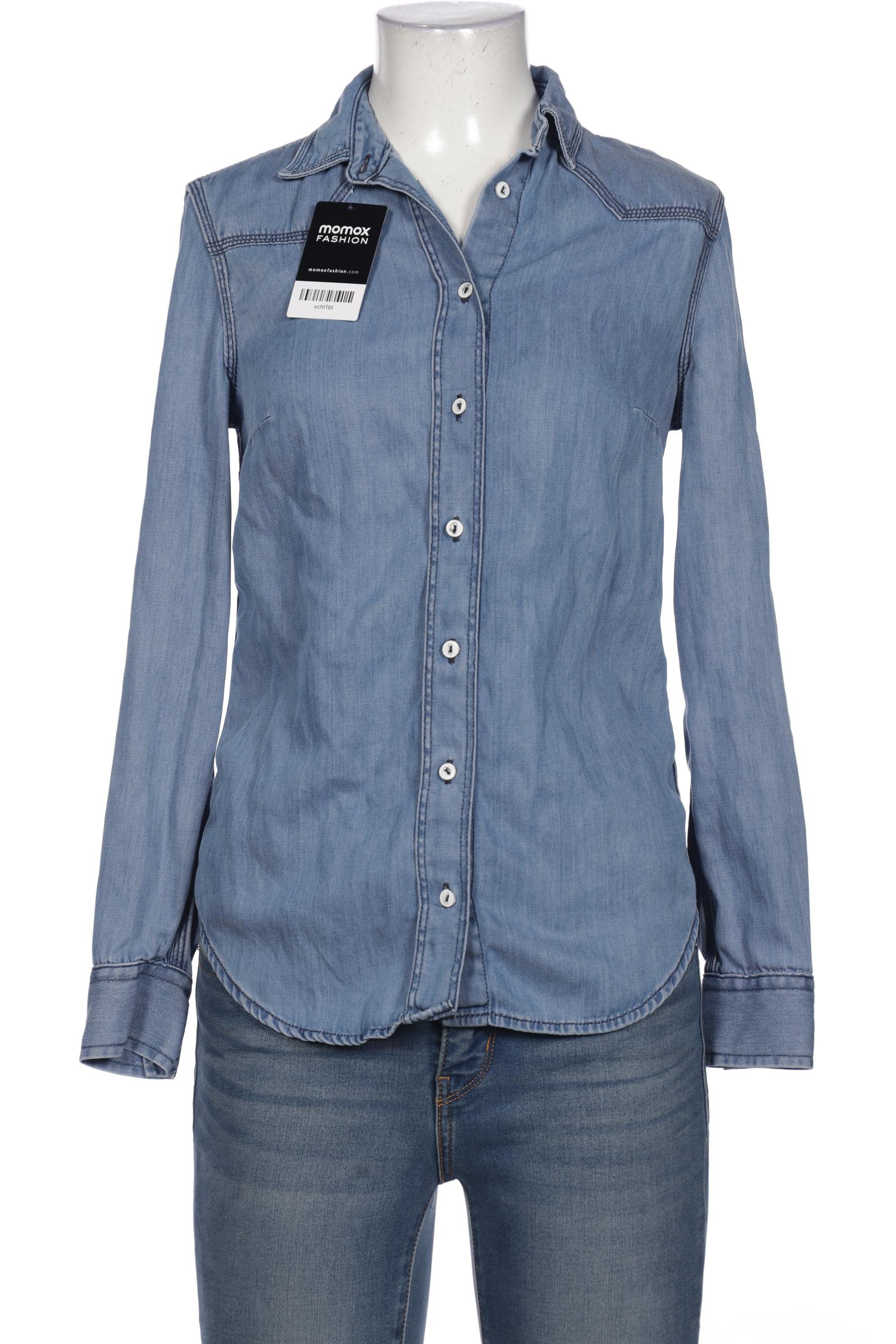 

Massimo Dutti Damen Bluse, blau, Gr. 34
