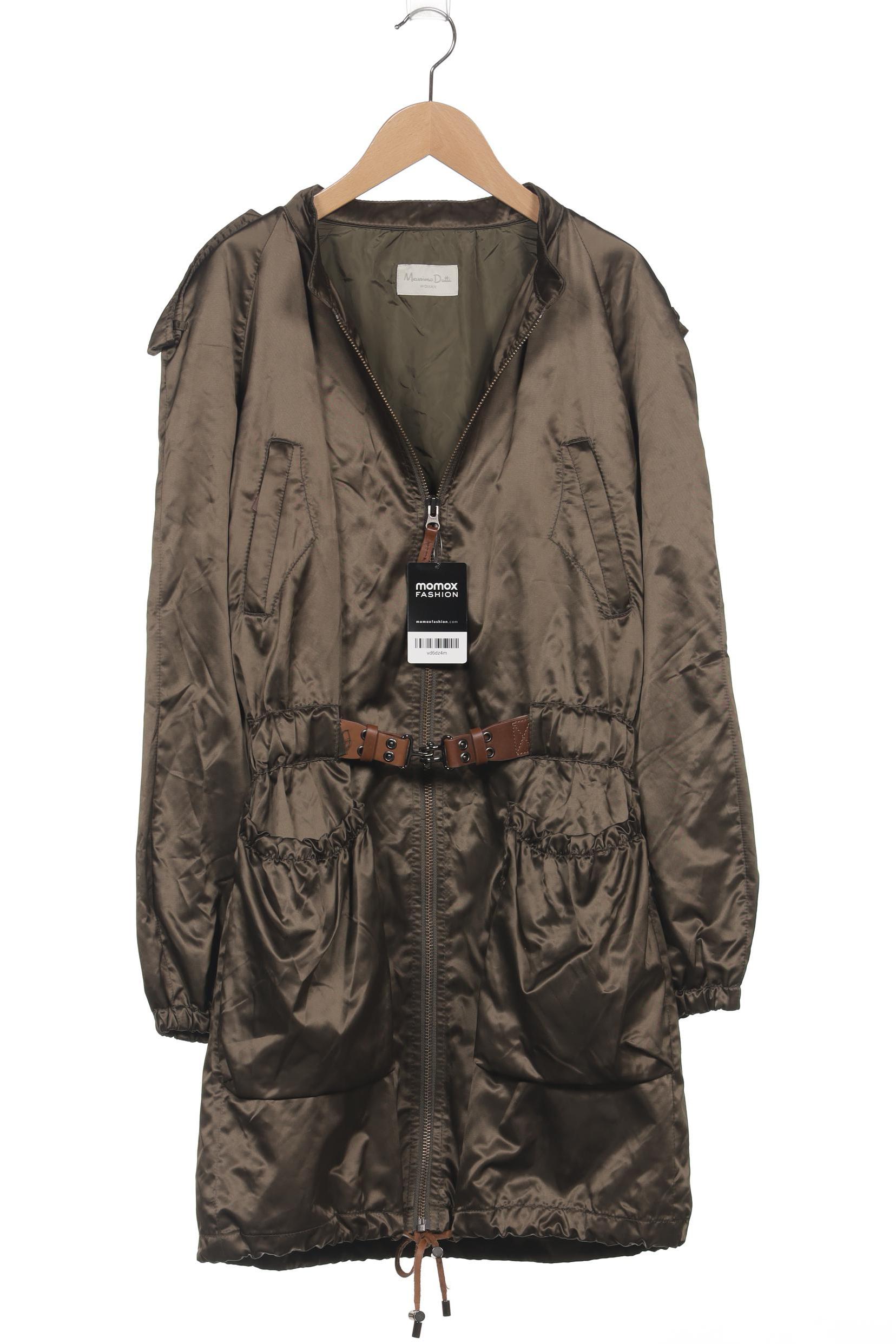 

Massimo Dutti Damen Mantel, grün, Gr. 36