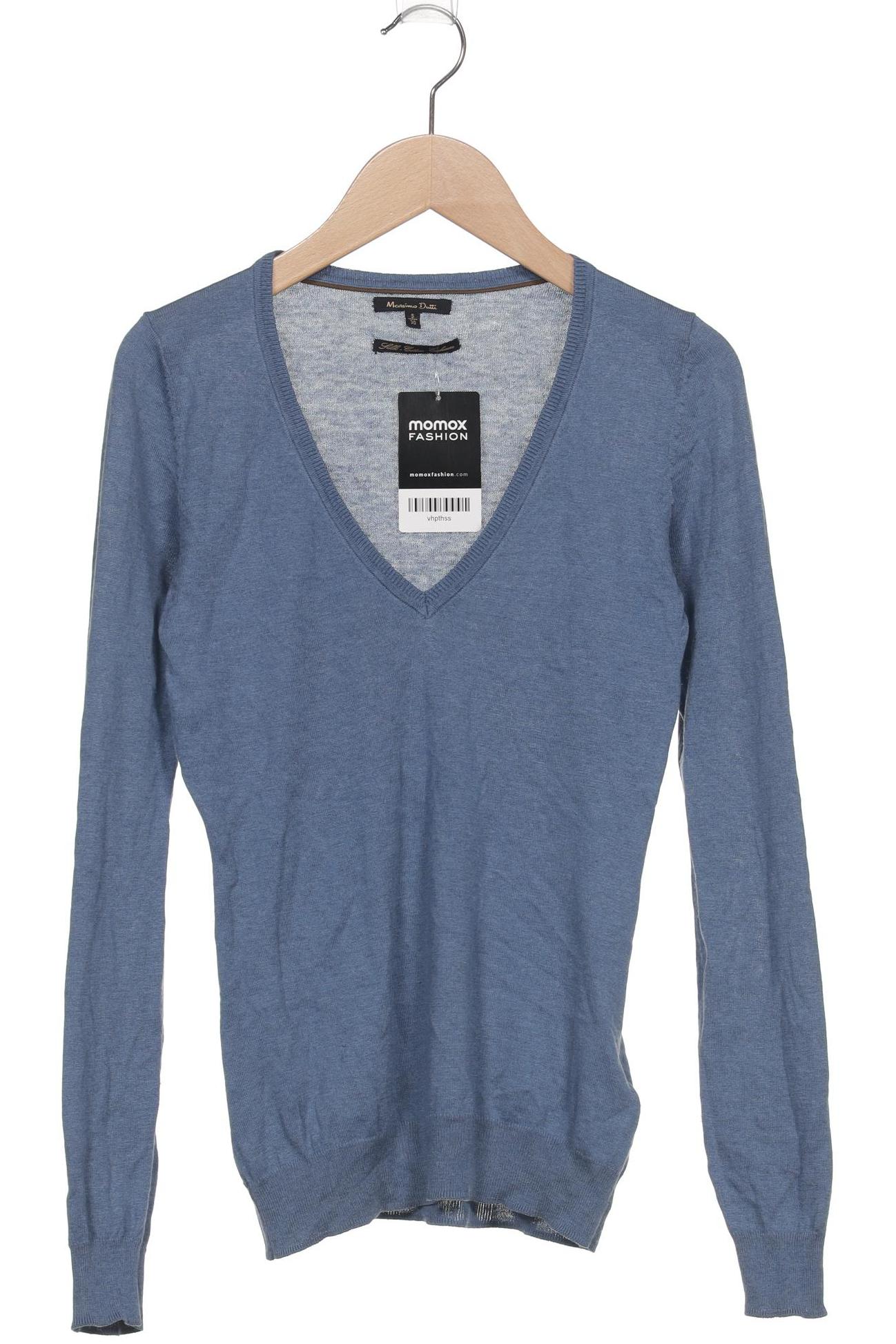 

Massimo Dutti Damen Pullover, blau, Gr. 30
