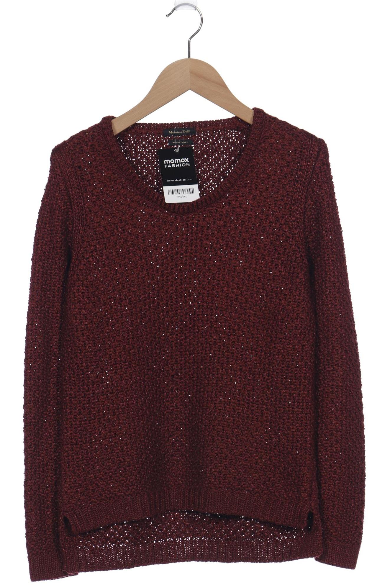 

Massimo Dutti Damen Pullover, bordeaux, Gr. 36