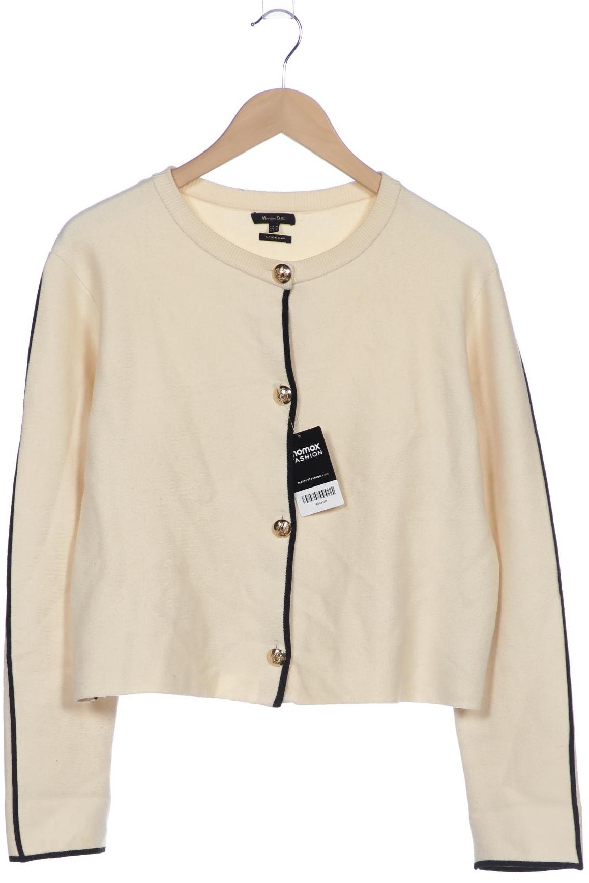 

Massimo Dutti Damen Strickjacke, cremeweiß, Gr. 38
