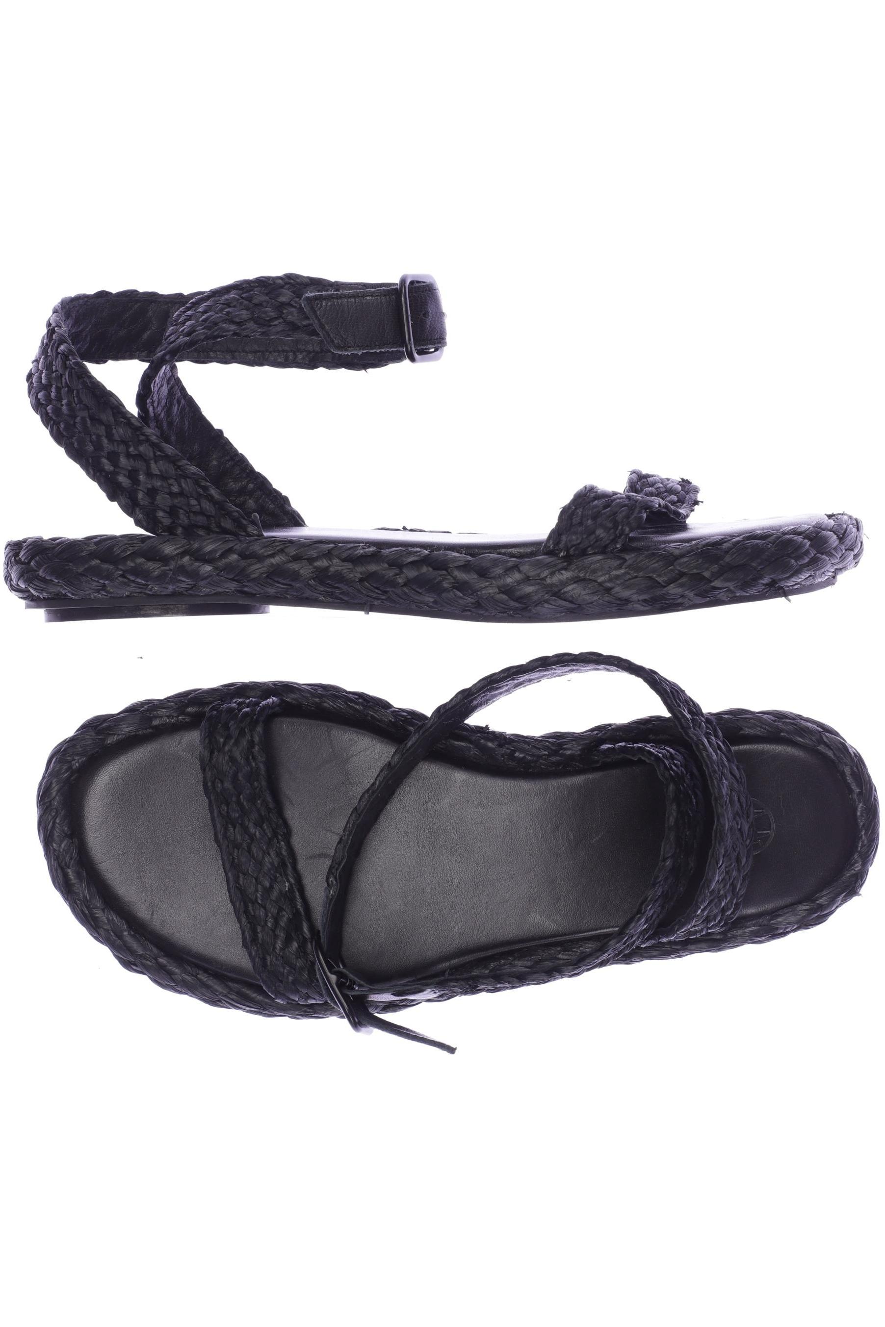 

Massimo Dutti Damen Sandale, schwarz, Gr. 37