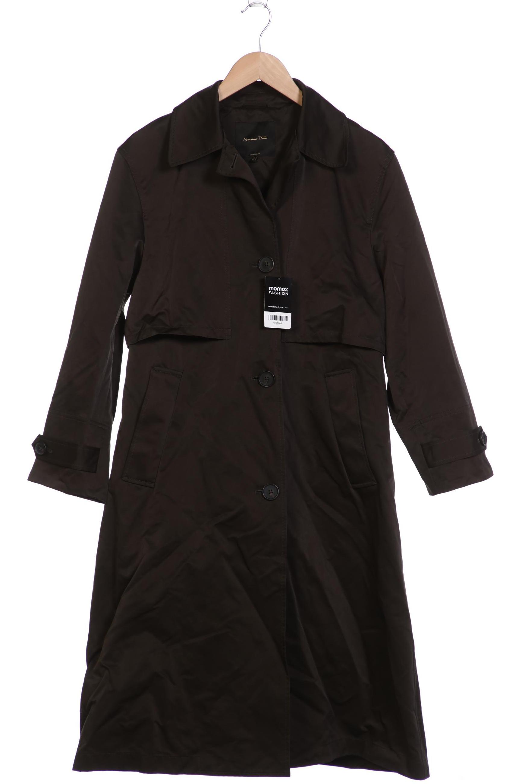 

Massimo Dutti Damen Mantel, grün, Gr. 38