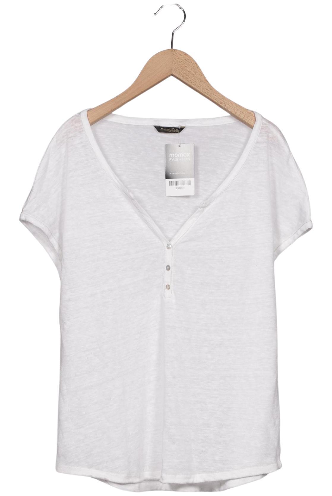 

Massimo Dutti Damen T-Shirt, cremeweiß, Gr. 36