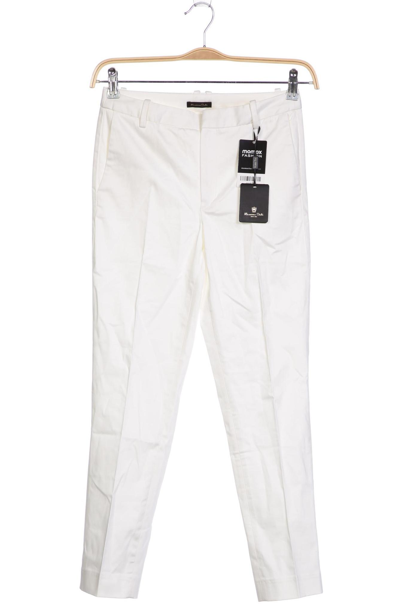 

Massimo Dutti Damen Stoffhose, cremeweiß