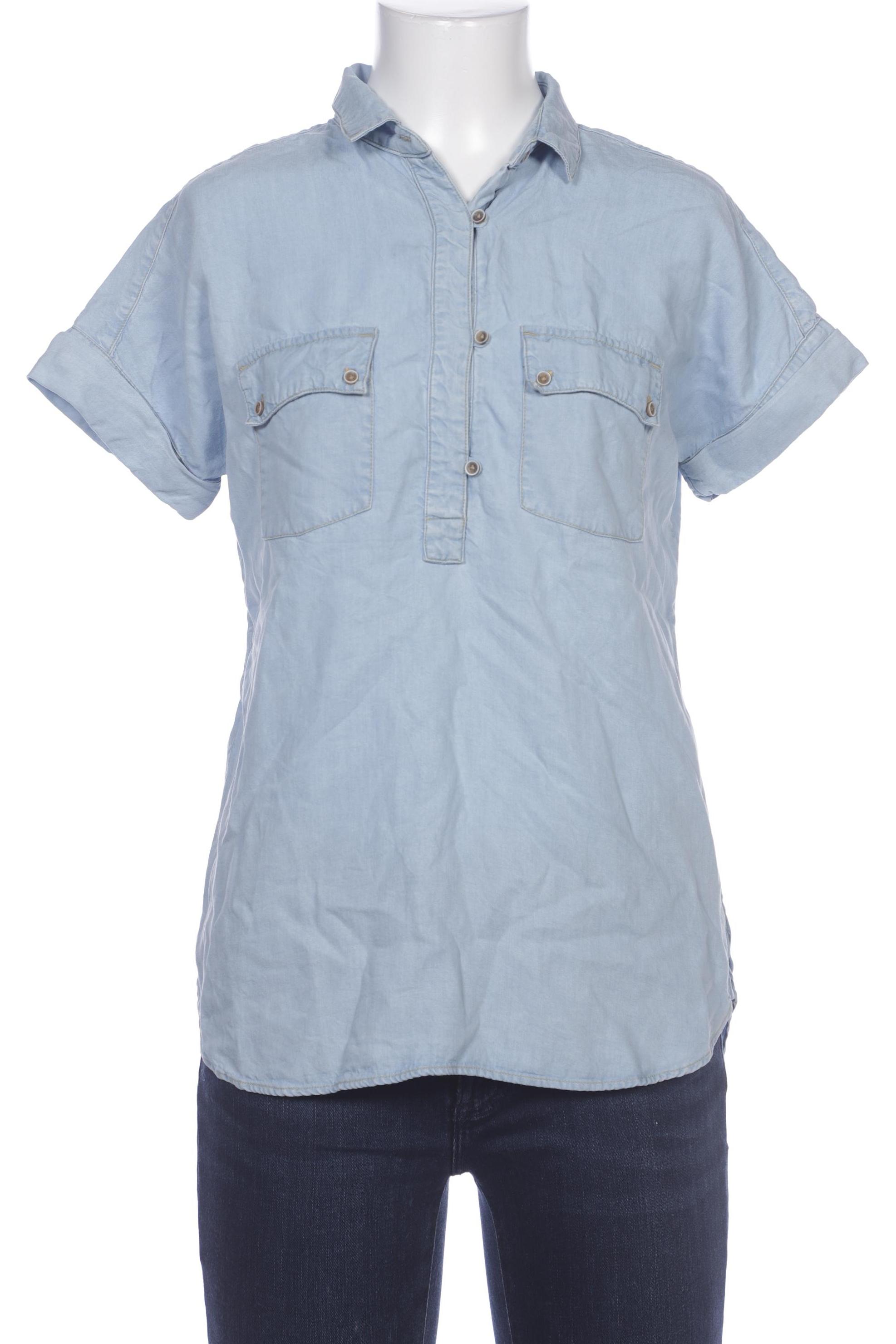 

Massimo Dutti Damen Bluse, hellblau, Gr. 36