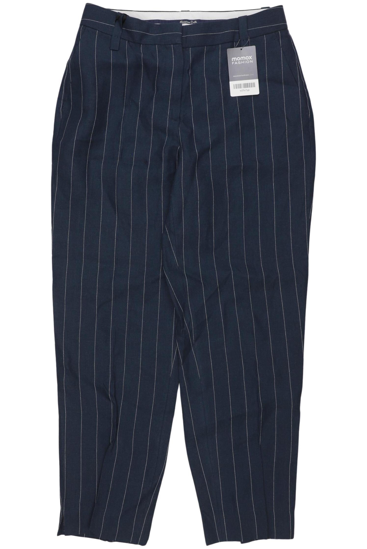 

Massimo Dutti Damen Stoffhose, marineblau, Gr. 36