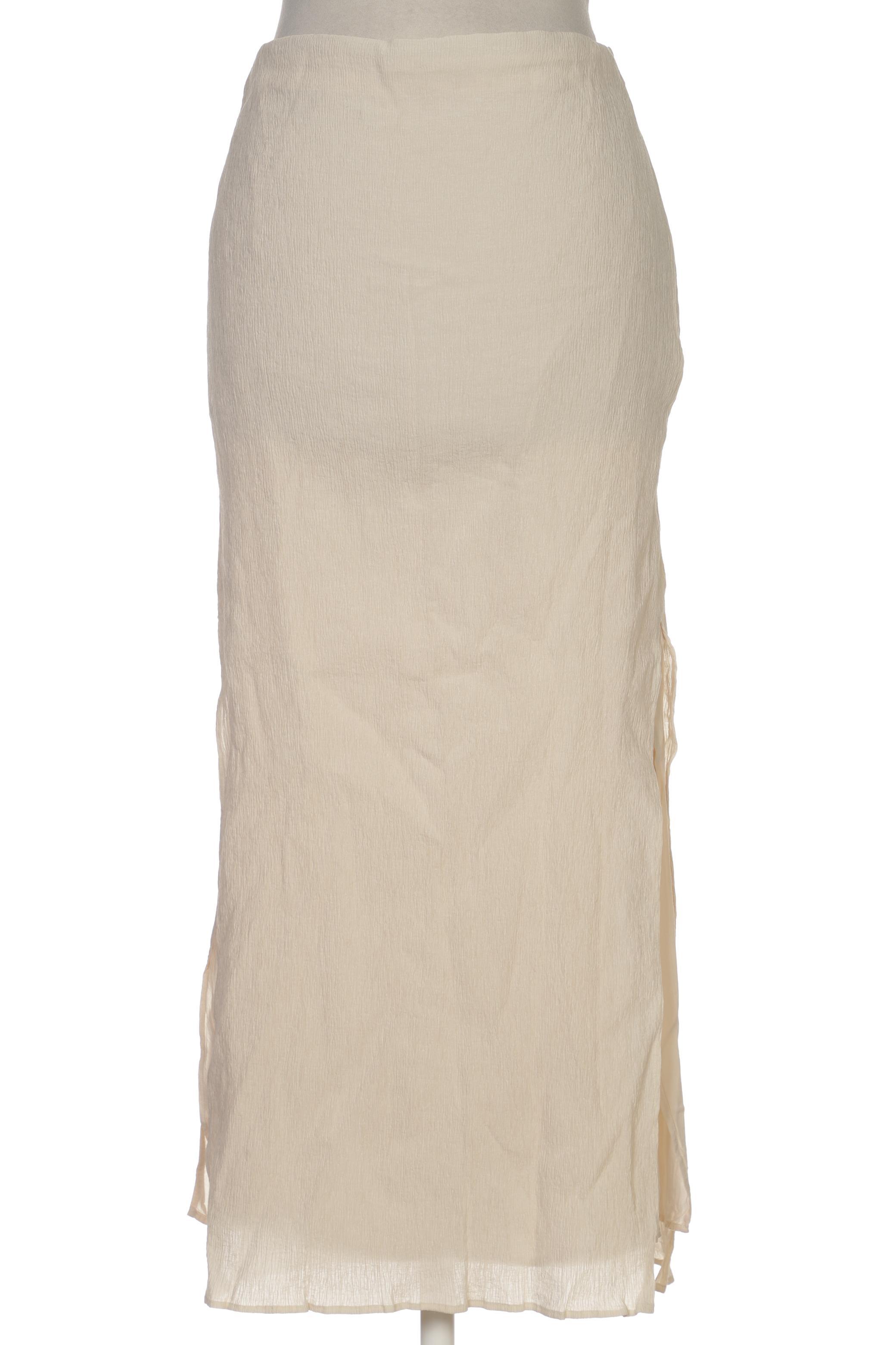 

Massimo Dutti Damen Rock, cremeweiß, Gr. 42