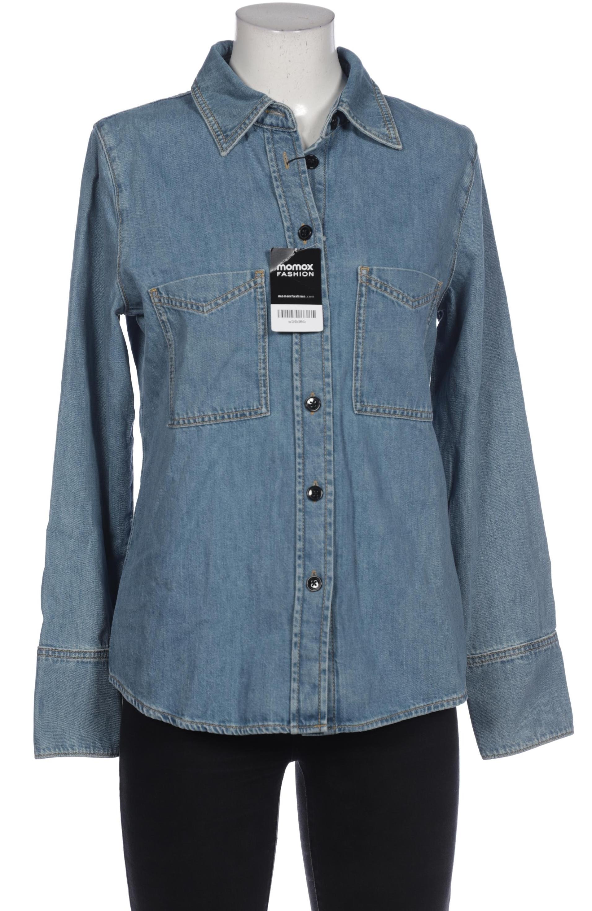 

Massimo Dutti Damen Bluse, blau, Gr. 38