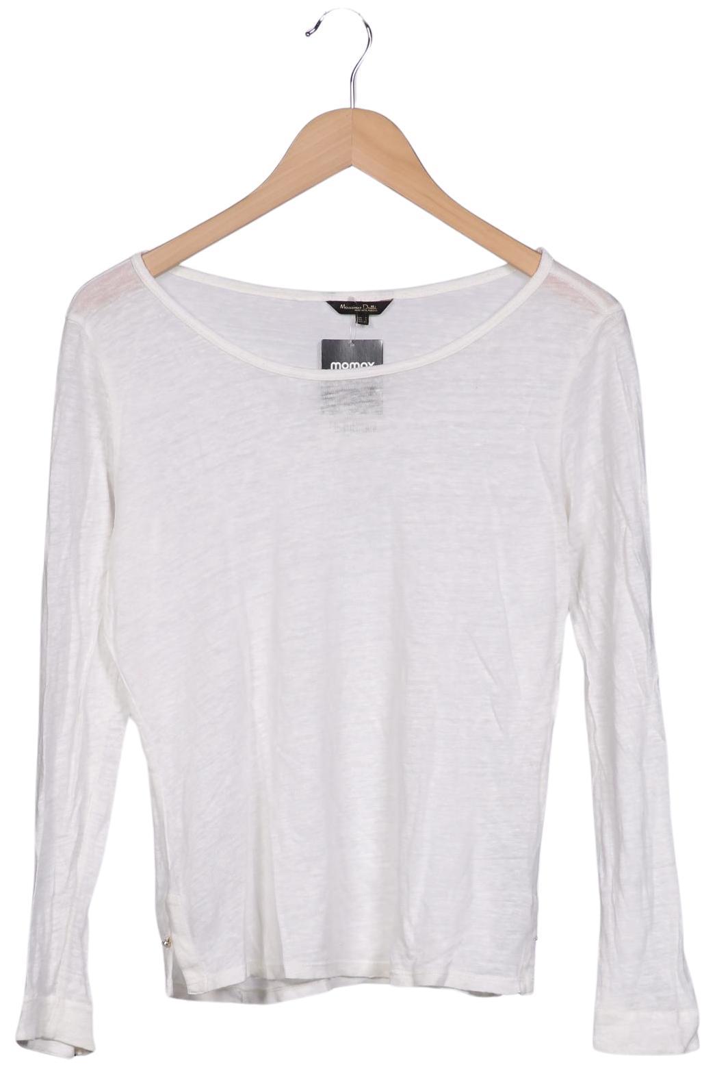 

Massimo Dutti Damen Langarmshirt, weiß, Gr. 36