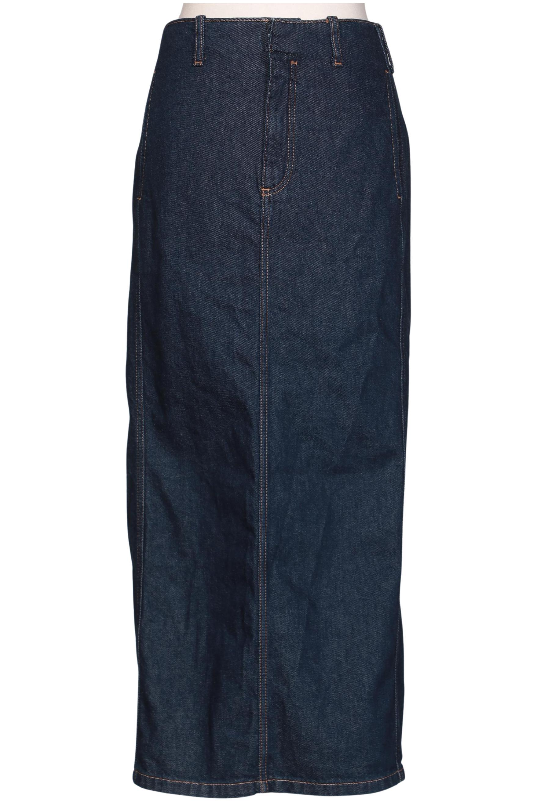 

Massimo Dutti Damen Rock, marineblau, Gr. 38