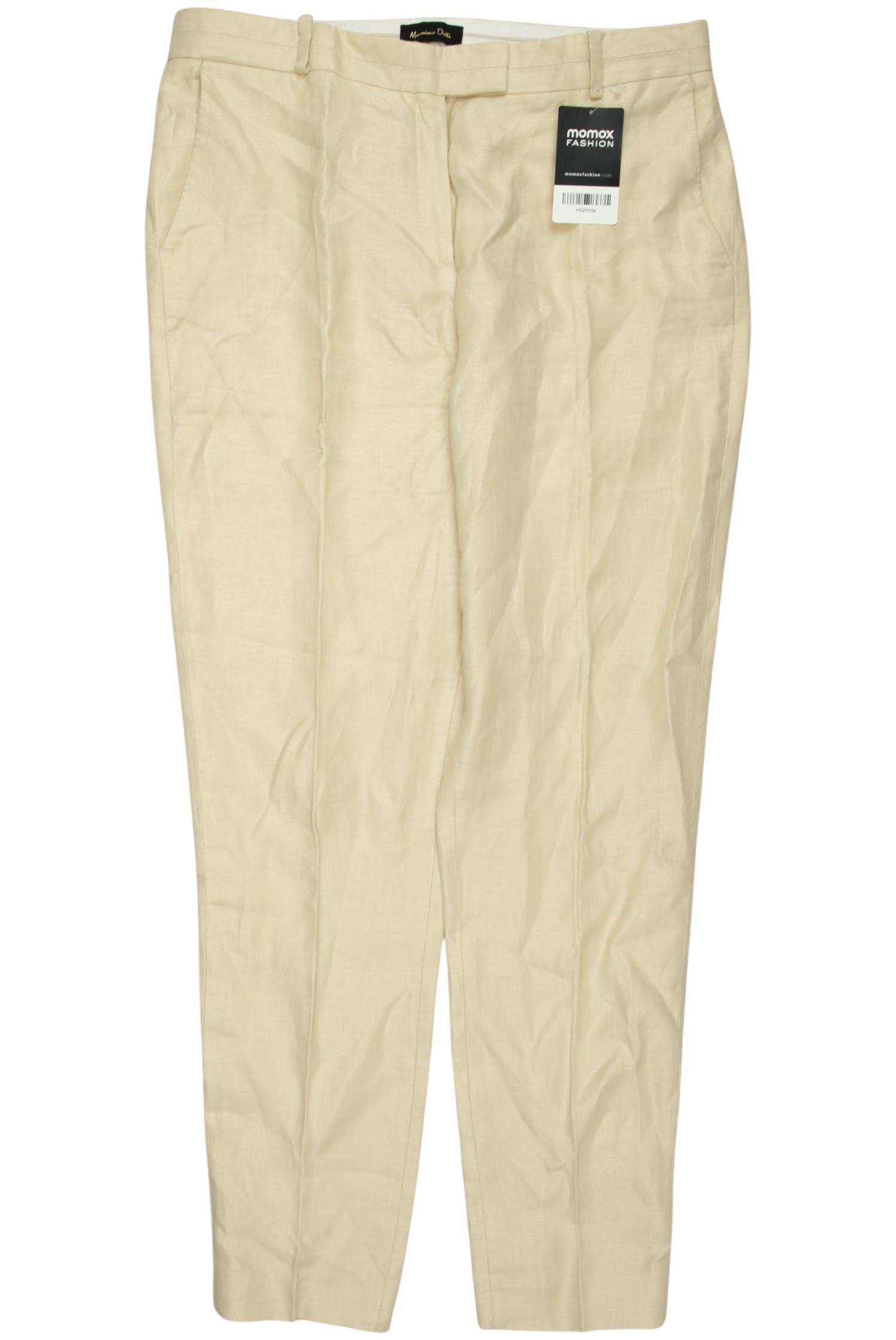 

Massimo Dutti Damen Stoffhose, cremeweiß, Gr. 40