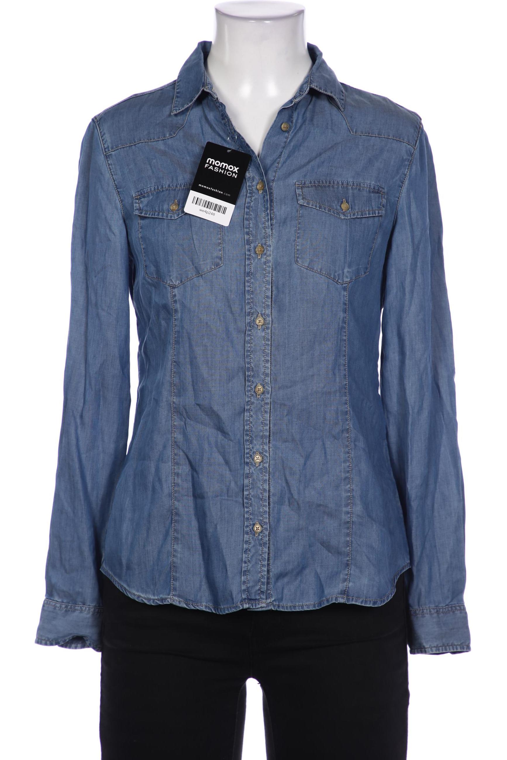 

Massimo Dutti Damen Bluse, blau, Gr. 36