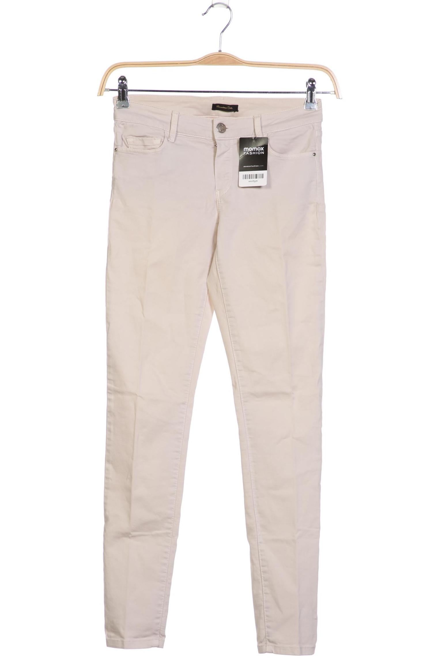 

Massimo Dutti Damen Jeans, cremeweiß, Gr. 36