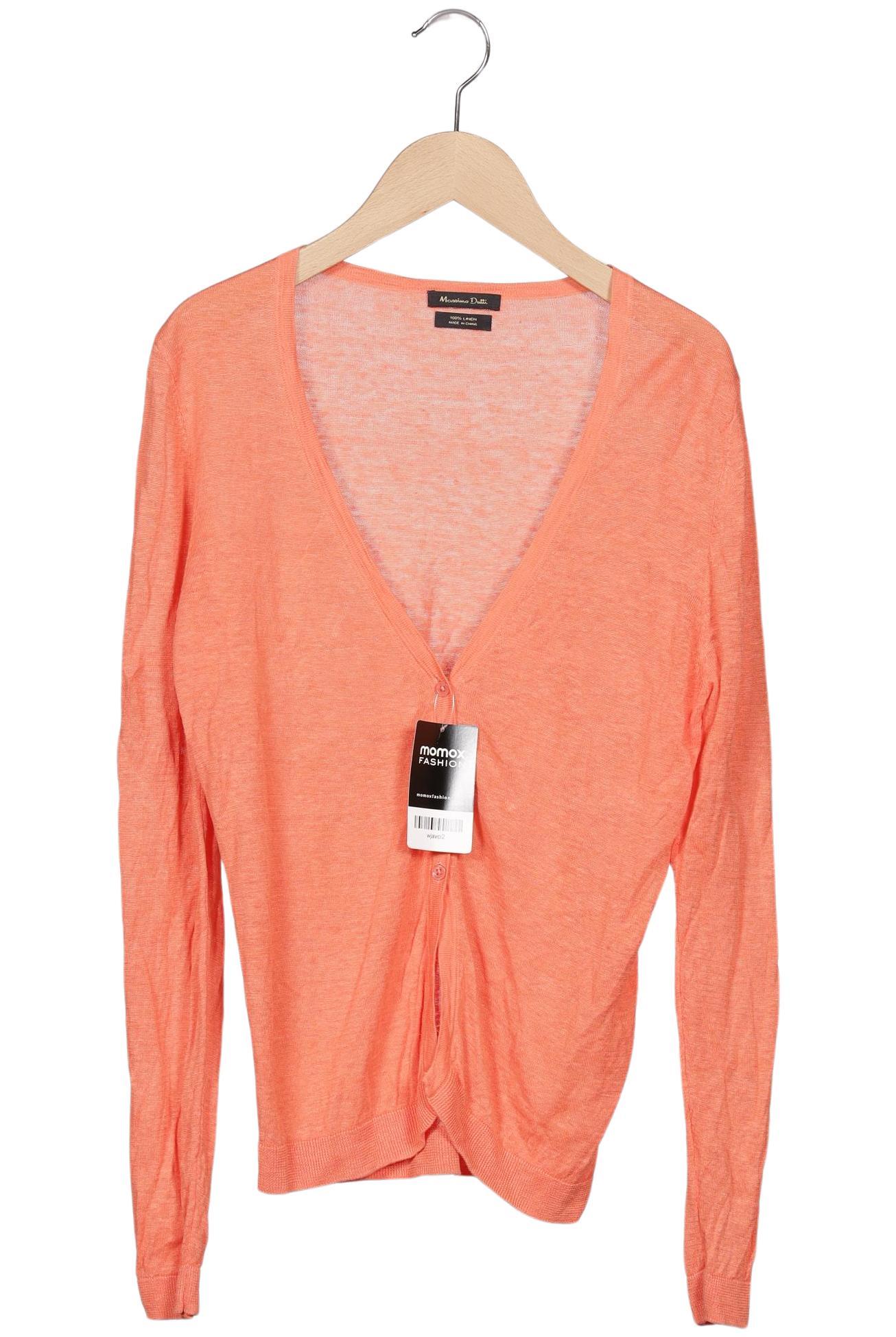 

Massimo Dutti Damen Strickjacke, orange, Gr. 38