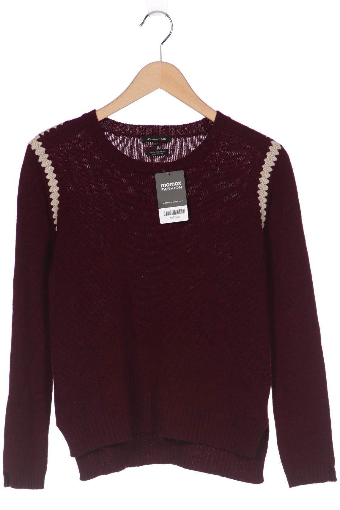 

Massimo Dutti Damen Pullover, bordeaux, Gr. 36