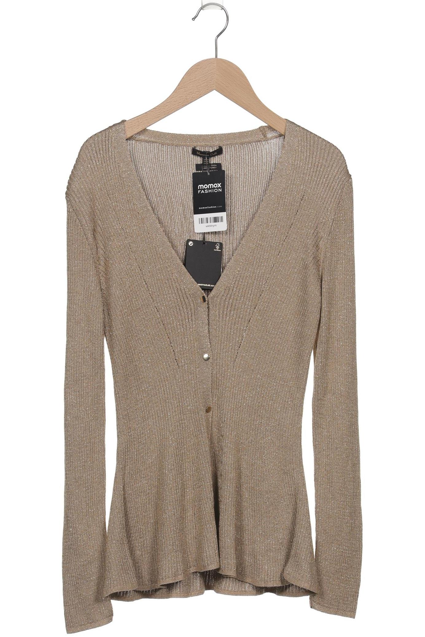 

Massimo Dutti Damen Strickjacke, gold, Gr. 38