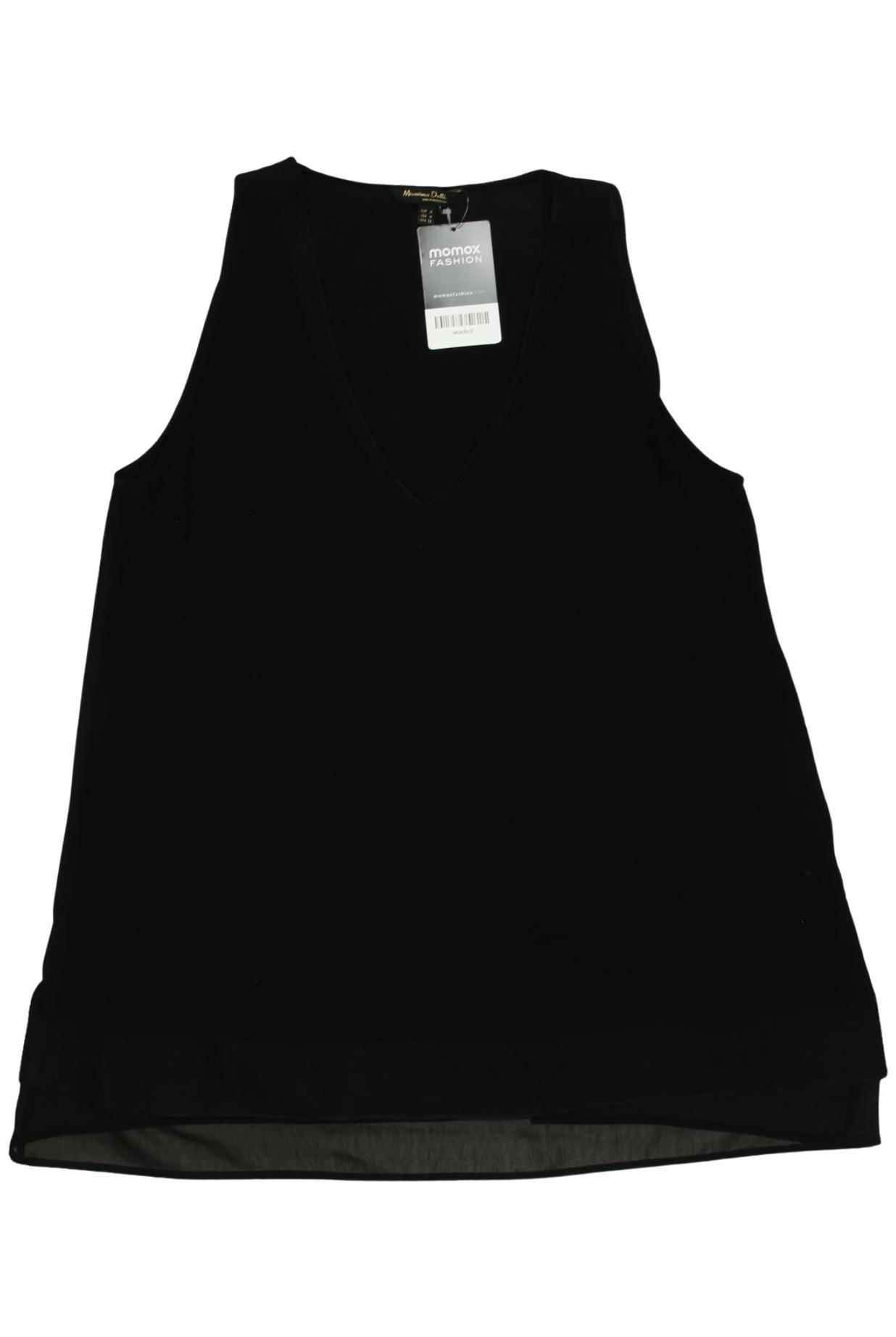 

Massimo Dutti Damen Top, schwarz, Gr. 38