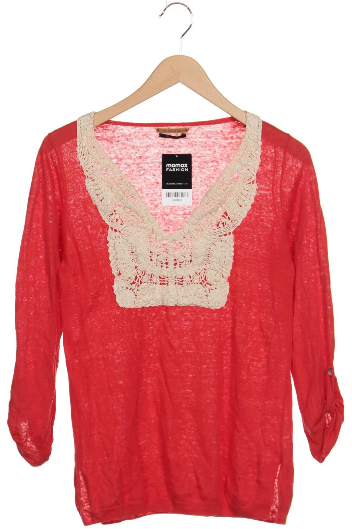 

Massimo Dutti Damen Langarmshirt, rot, Gr. 38