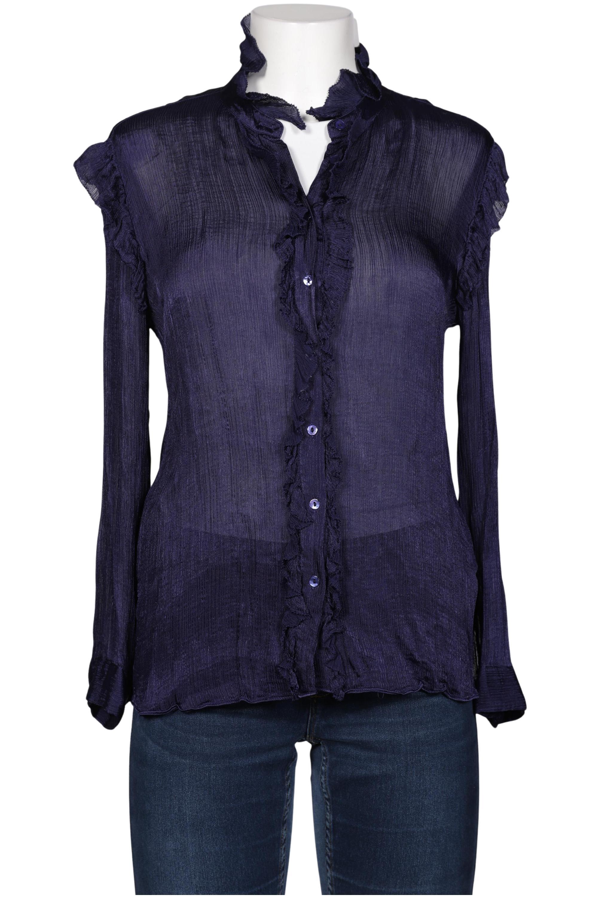 

Massimo Dutti Damen Bluse, marineblau, Gr. 40