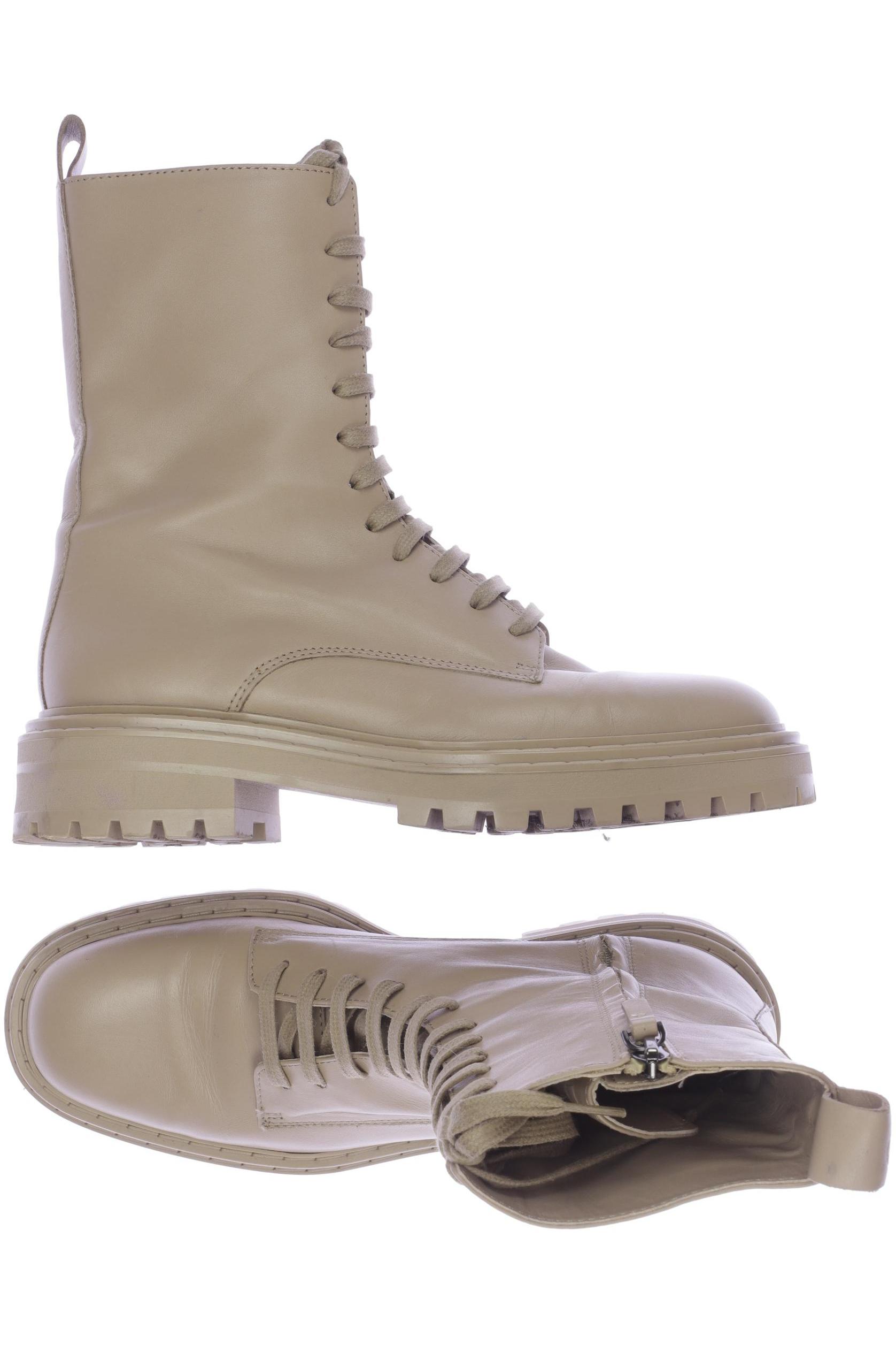 

Massimo Dutti Damen Stiefel, beige, Gr. 41