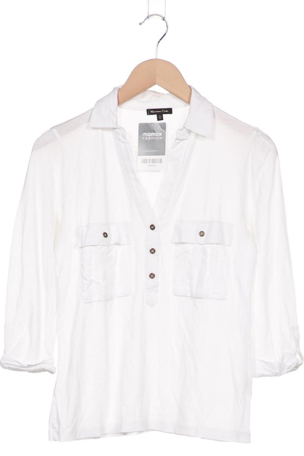 

Massimo Dutti Damen Poloshirt, cremeweiß, Gr. 32