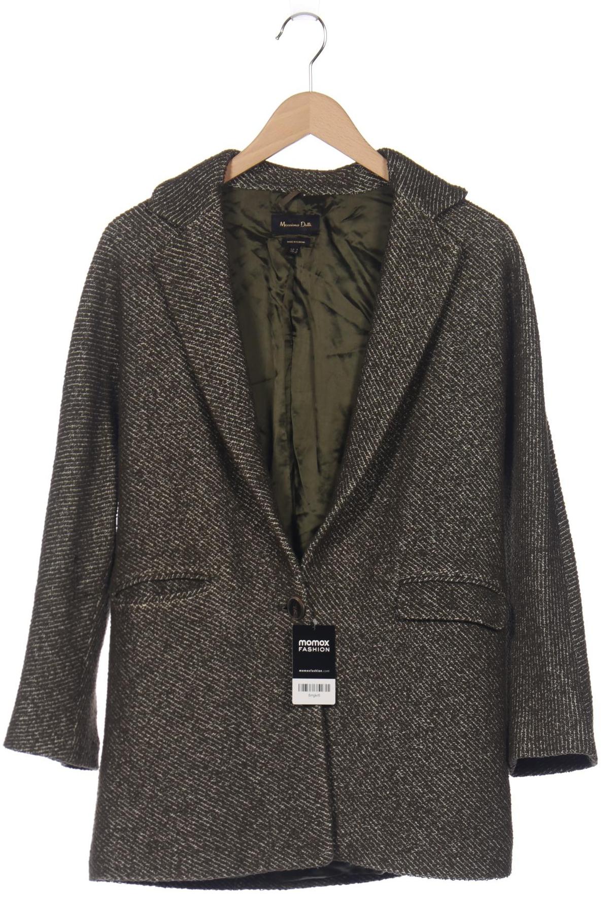 

Massimo Dutti Damen Mantel, grün, Gr. 36