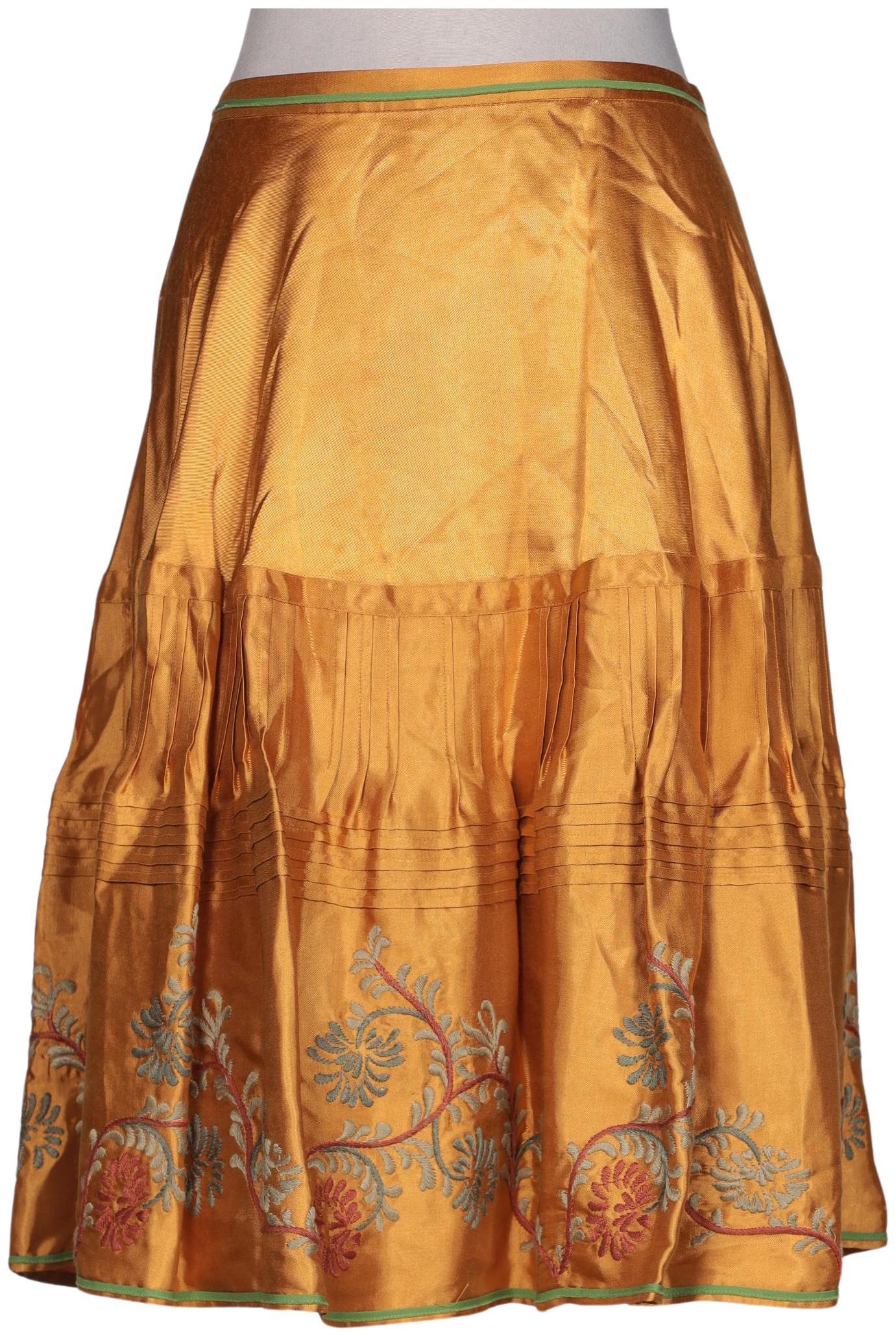 

Massimo Dutti Damen Rock, gold, Gr. 40