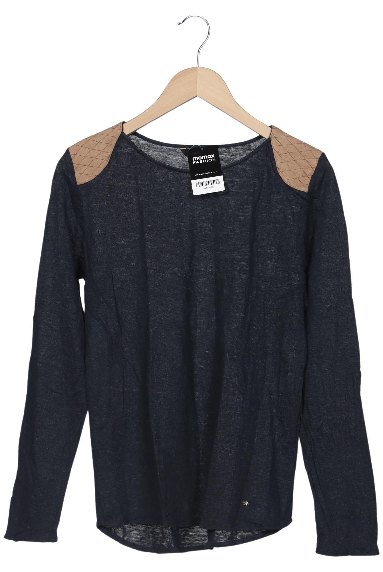 

Massimo Dutti Damen Langarmshirt, marineblau, Gr. 42