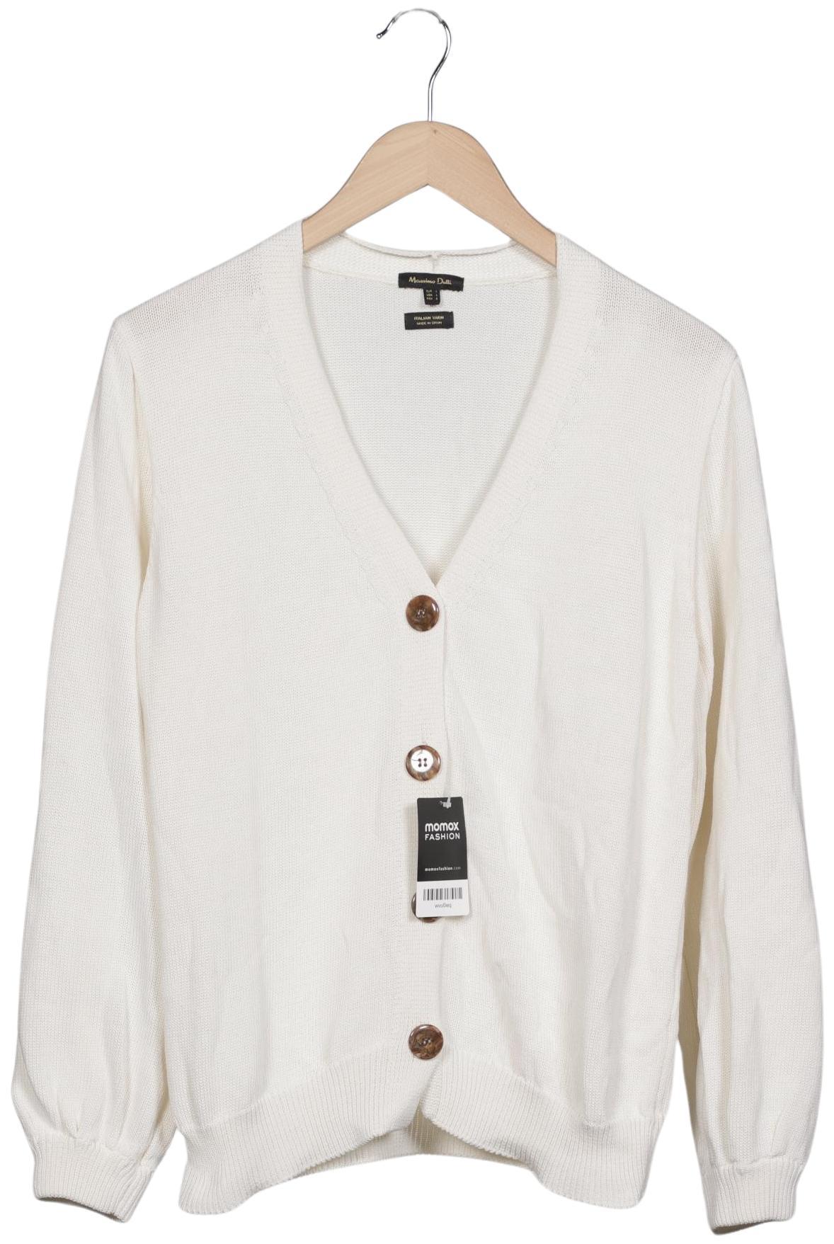 

Massimo Dutti Damen Strickjacke, cremeweiß, Gr. 42
