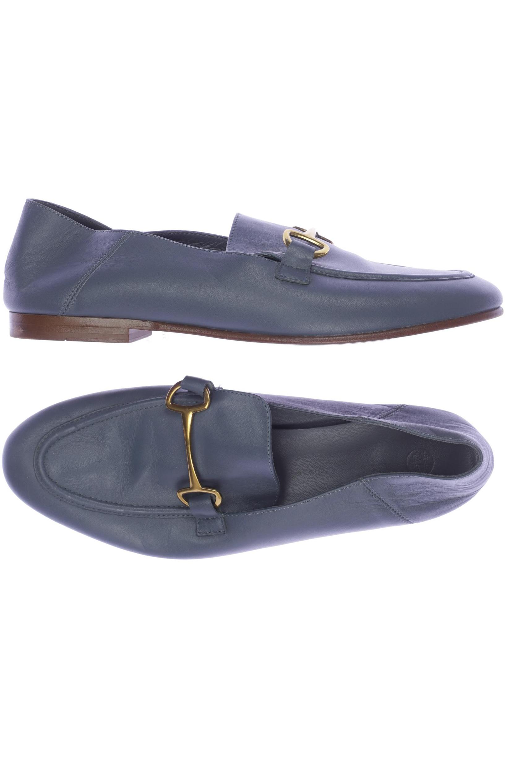 

Massimo Dutti Damen Halbschuh, blau, Gr. 39