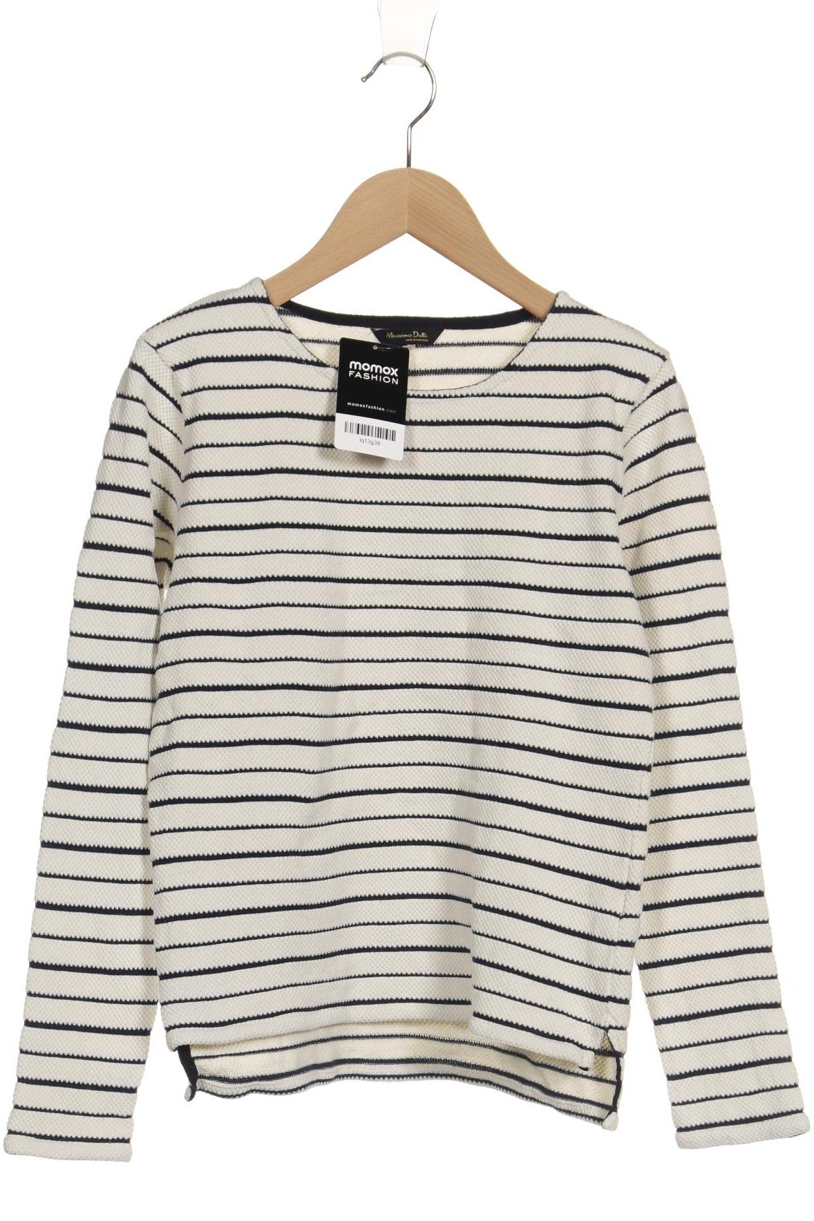 

Massimo Dutti Damen Sweatshirt, cremeweiß, Gr. 36