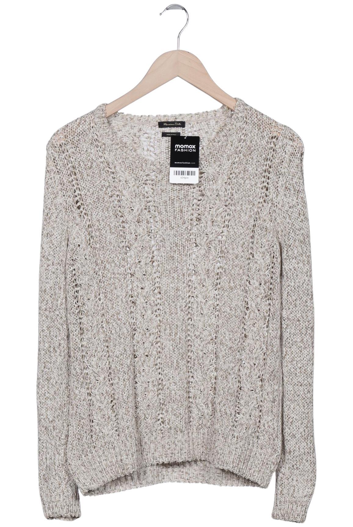 

Massimo Dutti Damen Pullover, cremeweiß, Gr. 38