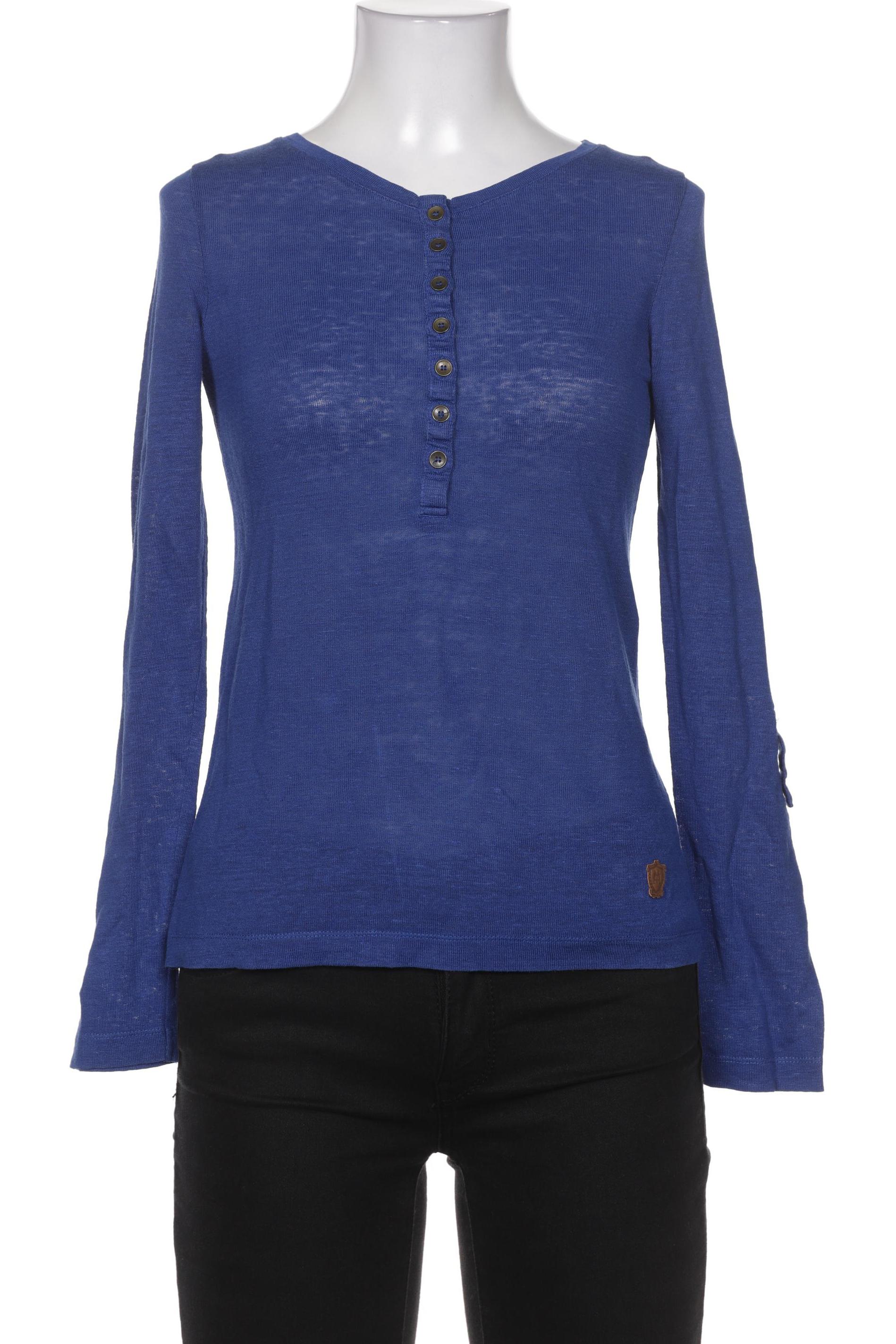 

Massimo Dutti Damen Langarmshirt, blau, Gr. 34