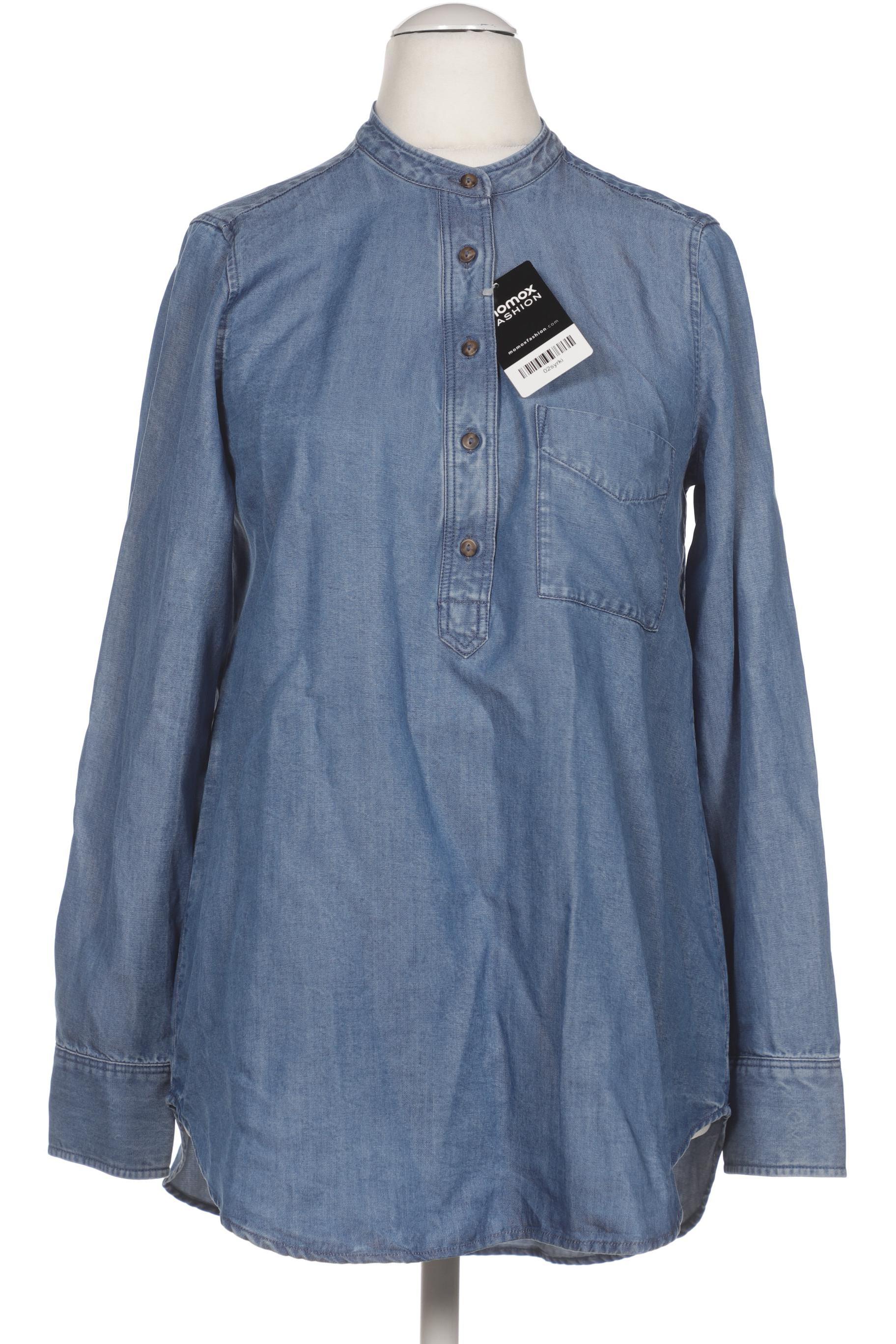 

Massimo Dutti Damen Bluse, blau, Gr. 36