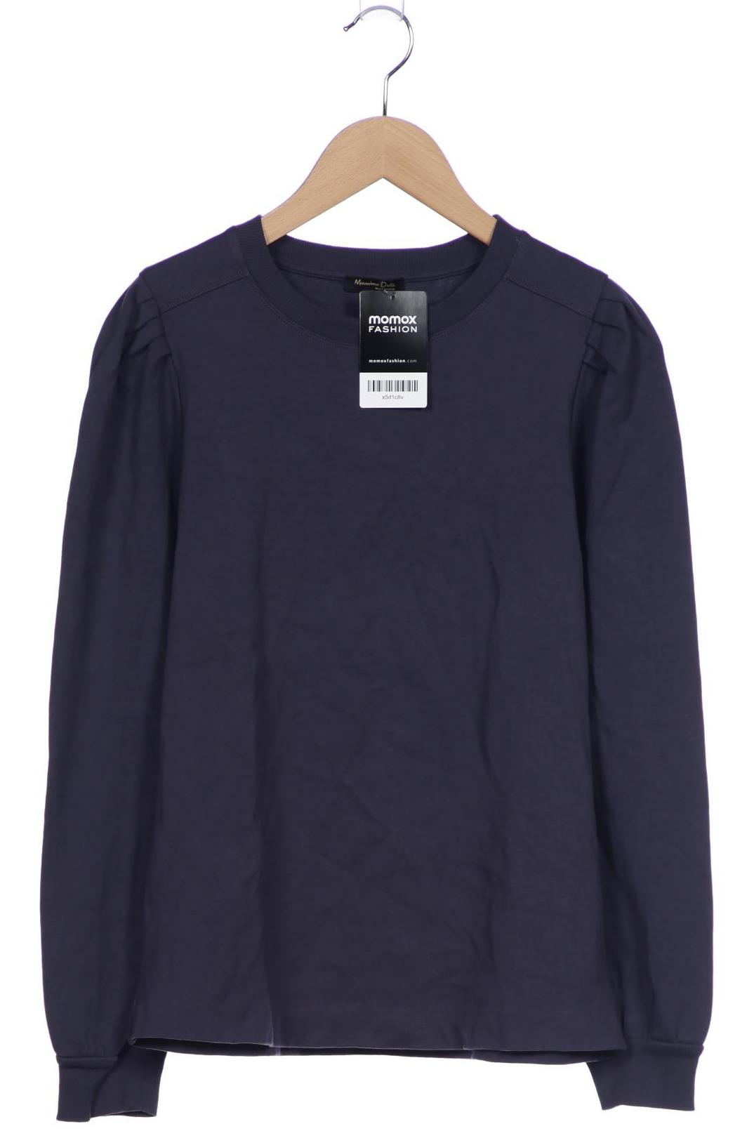 

Massimo Dutti Damen Langarmshirt, marineblau, Gr. 38