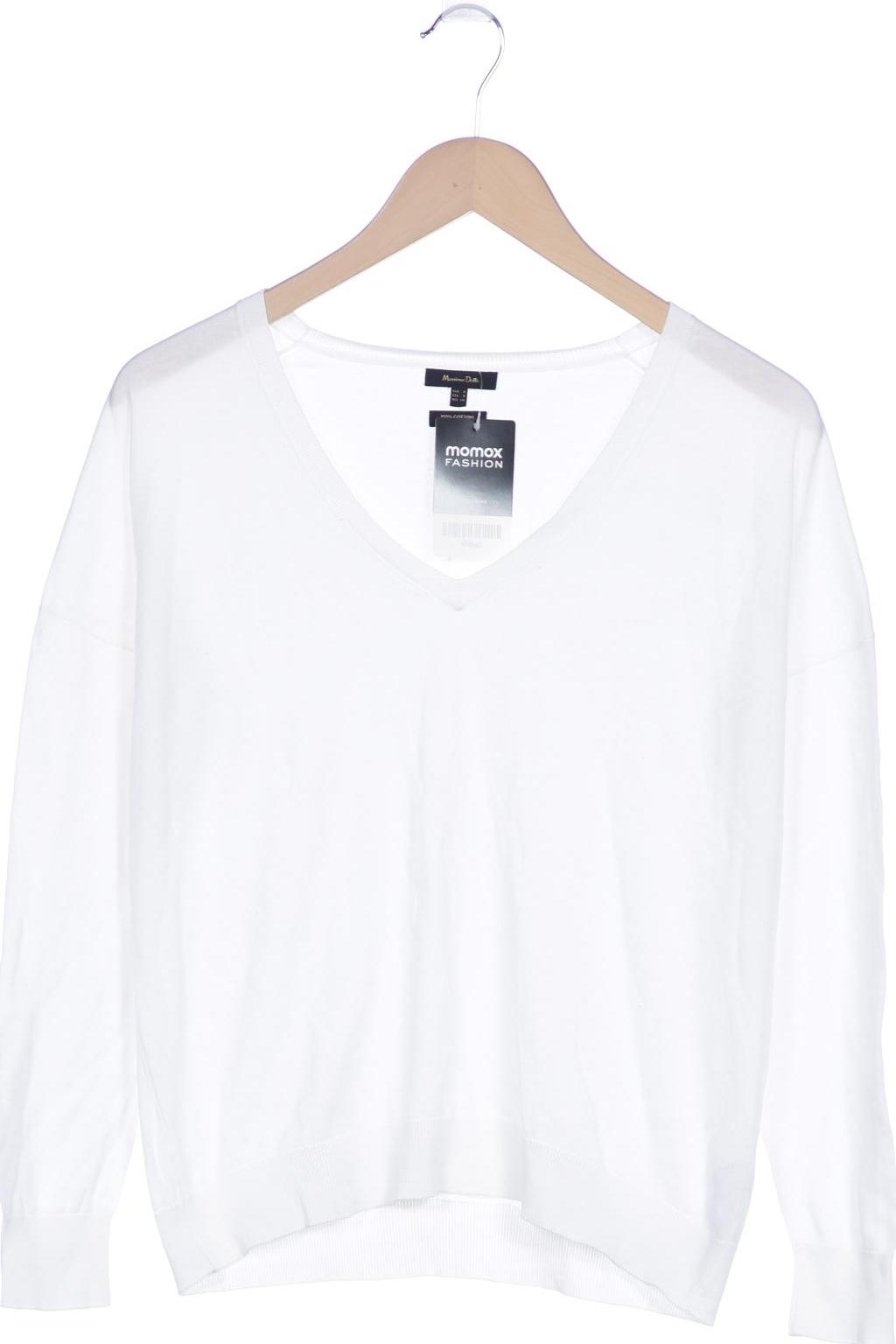 

Massimo Dutti Damen Pullover, weiß, Gr. 36