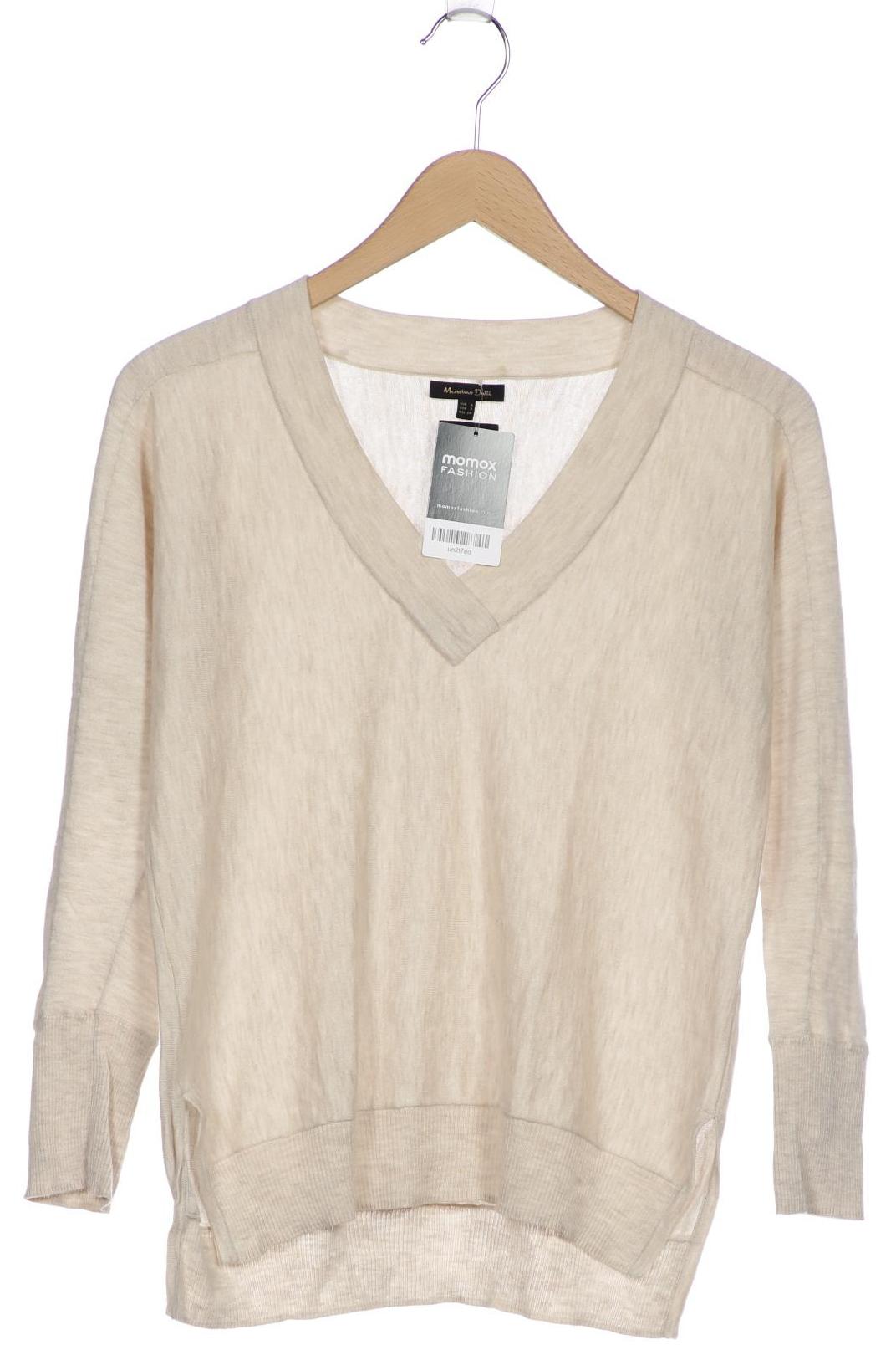

Massimo Dutti Damen Pullover, beige, Gr. 36