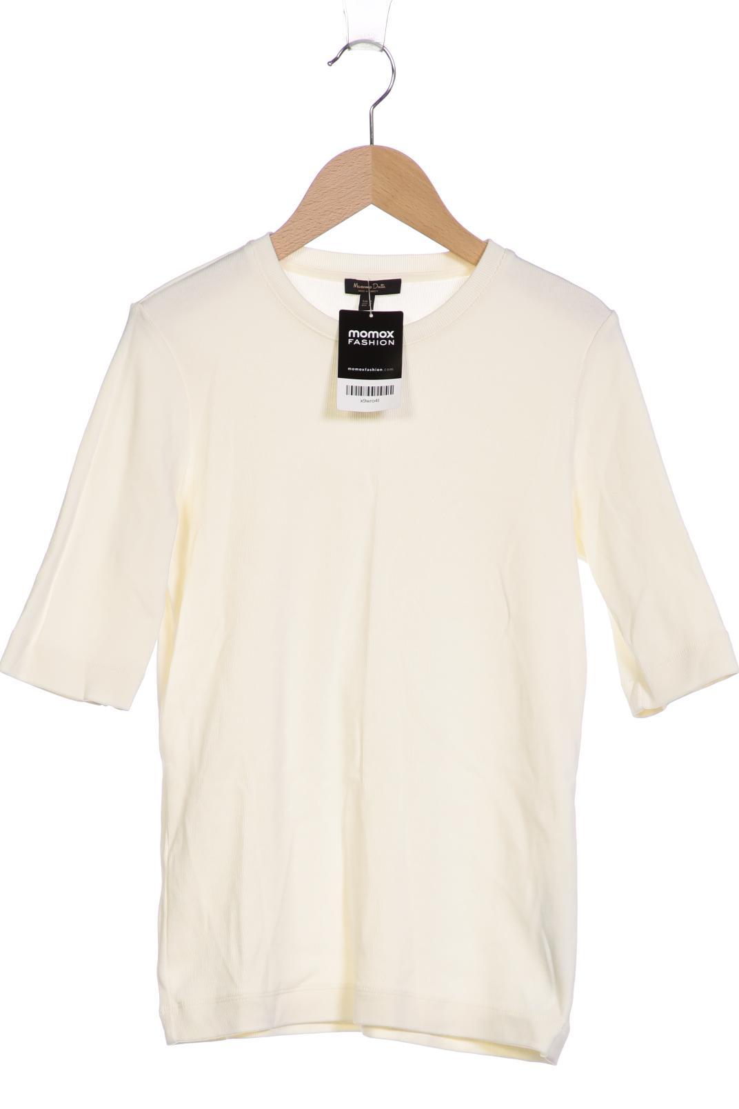 

Massimo Dutti Damen T-Shirt, cremeweiß, Gr. 38