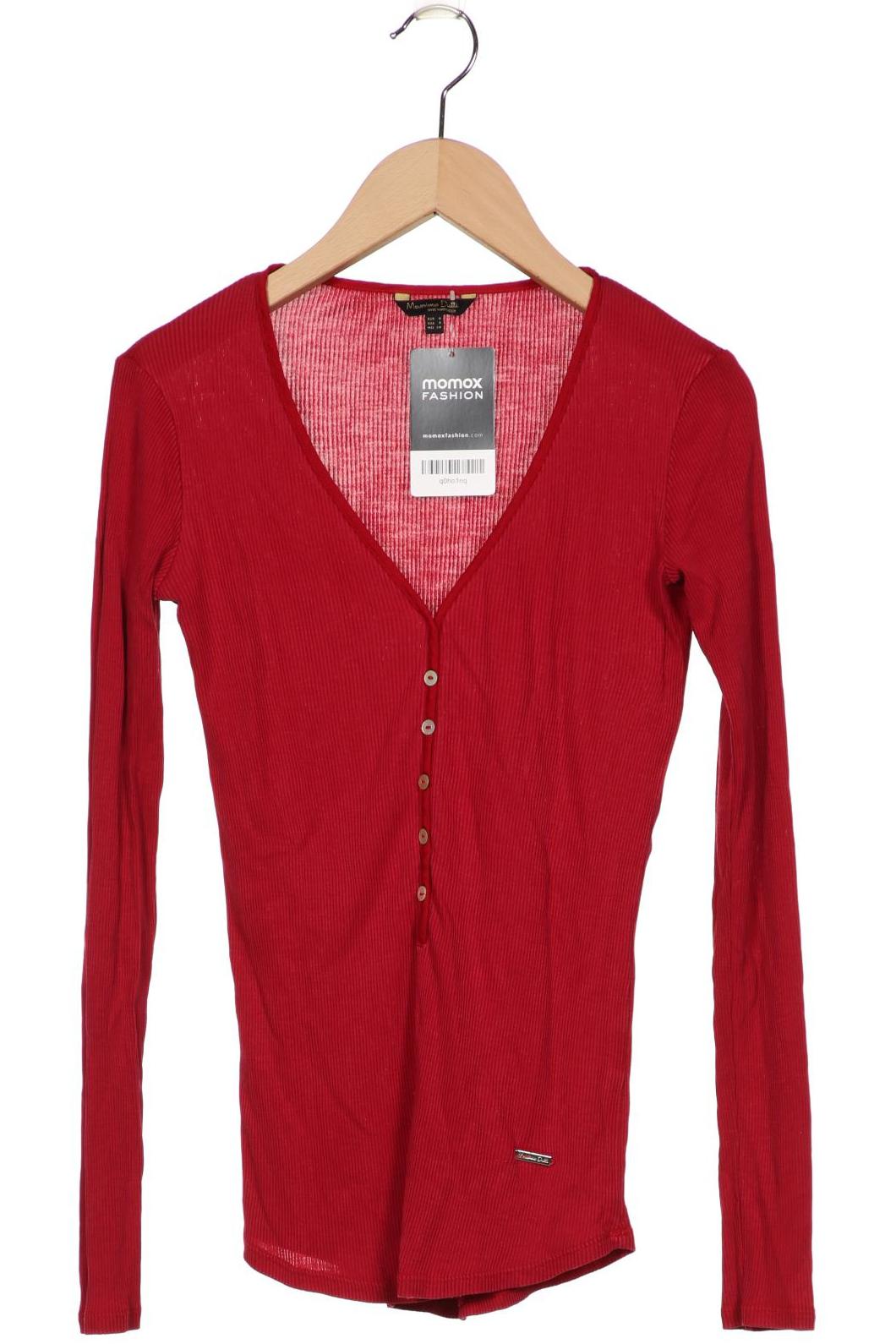 

Massimo Dutti Damen Langarmshirt, rot, Gr. 36