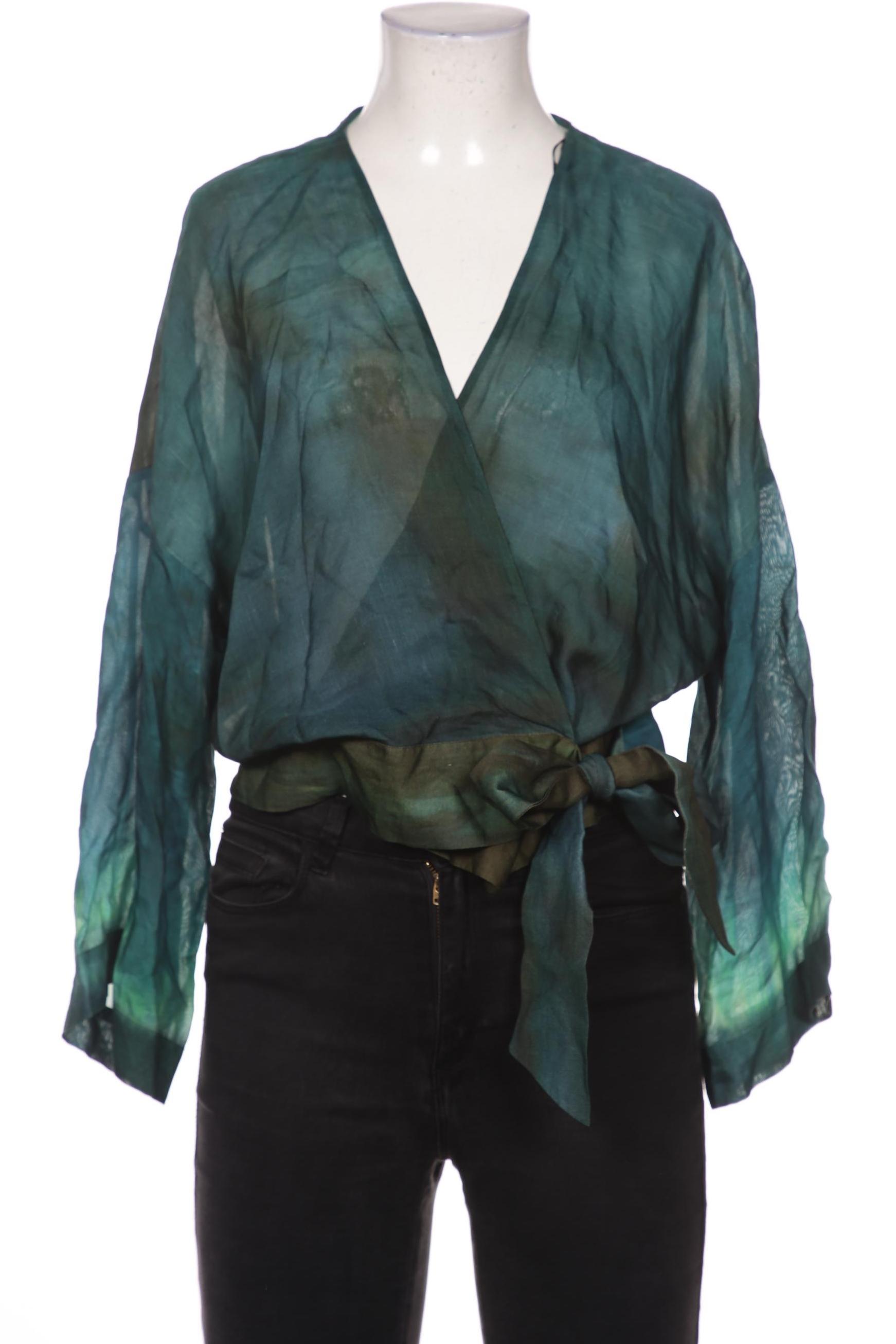 

Massimo Dutti Damen Bluse, türkis, Gr. 38