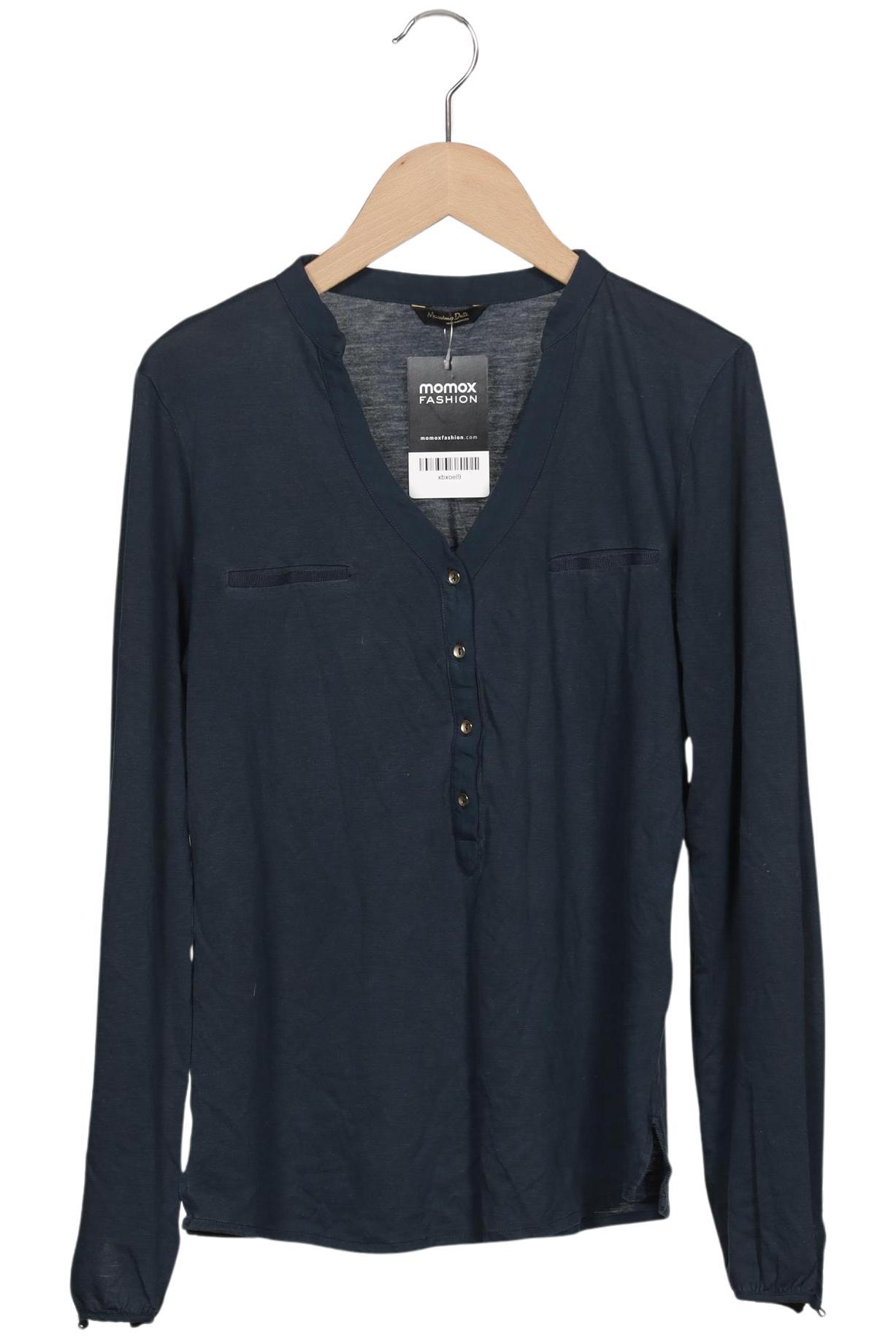 

Massimo Dutti Damen Bluse, marineblau, Gr. 36