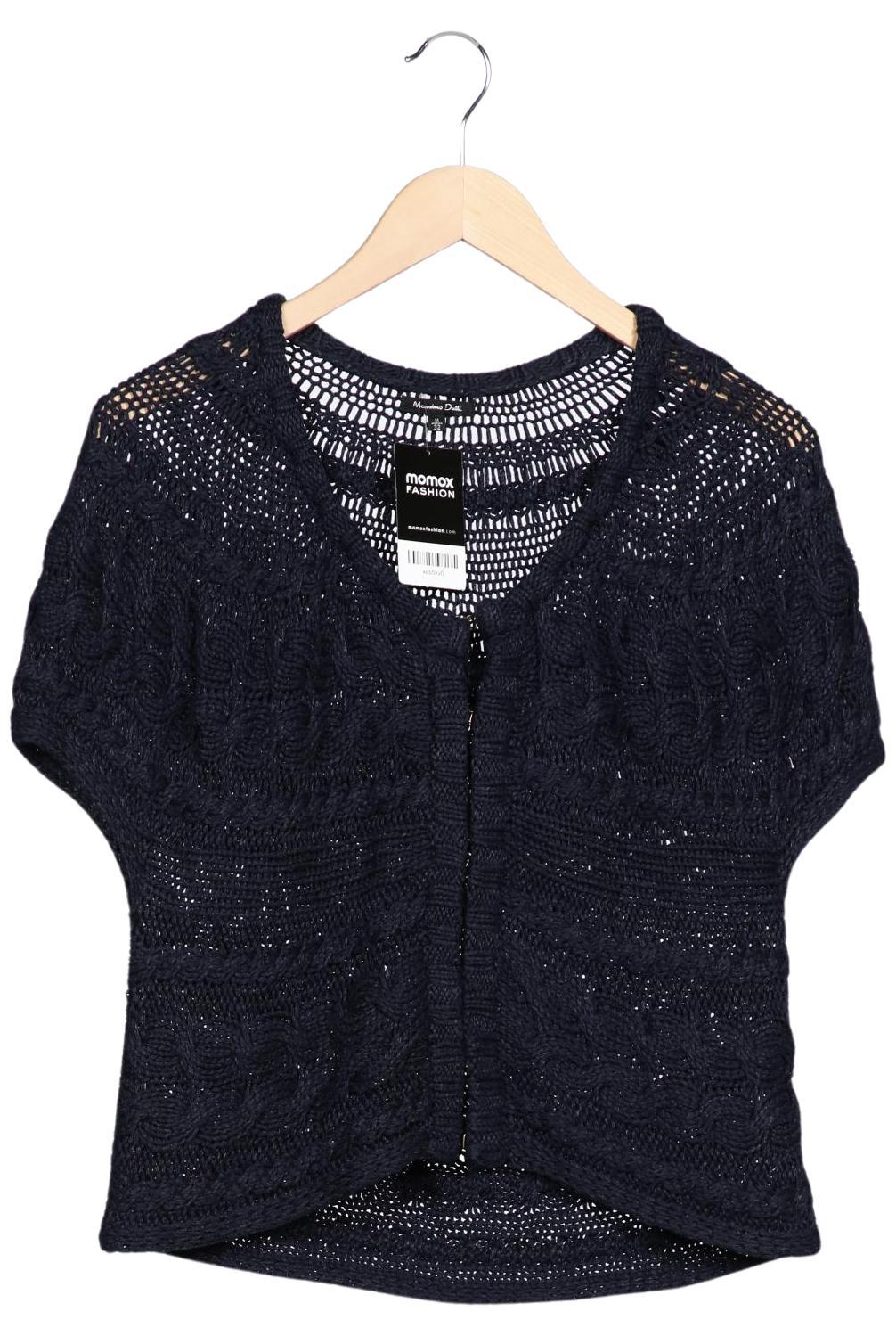 

Massimo Dutti Damen Strickjacke, marineblau, Gr. 38