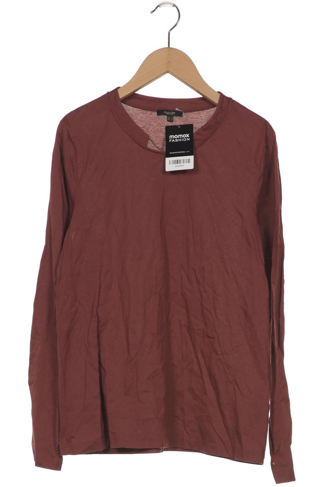 

Massimo Dutti Damen Langarmshirt, bordeaux