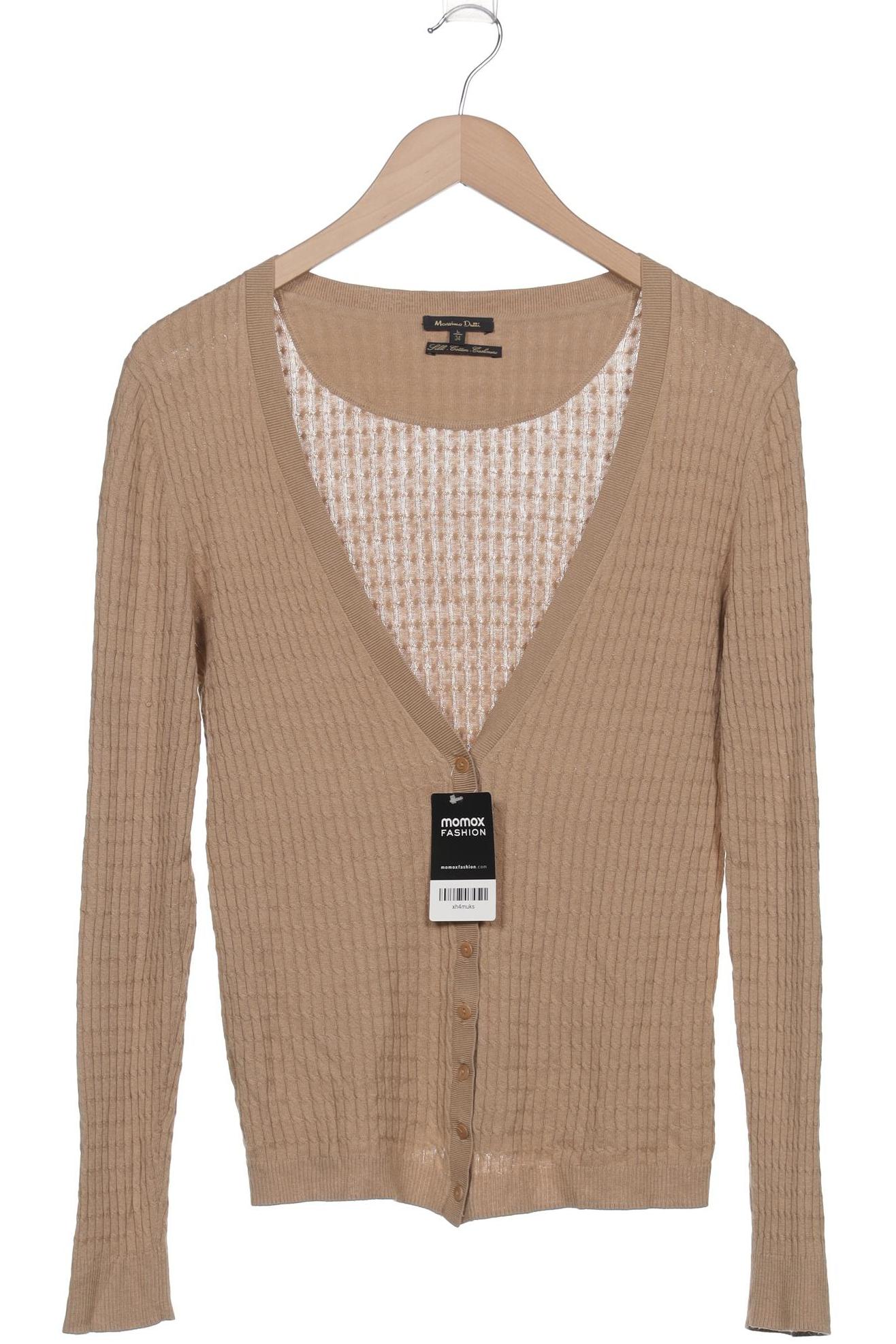 

Massimo Dutti Damen Strickjacke, beige, Gr. 42