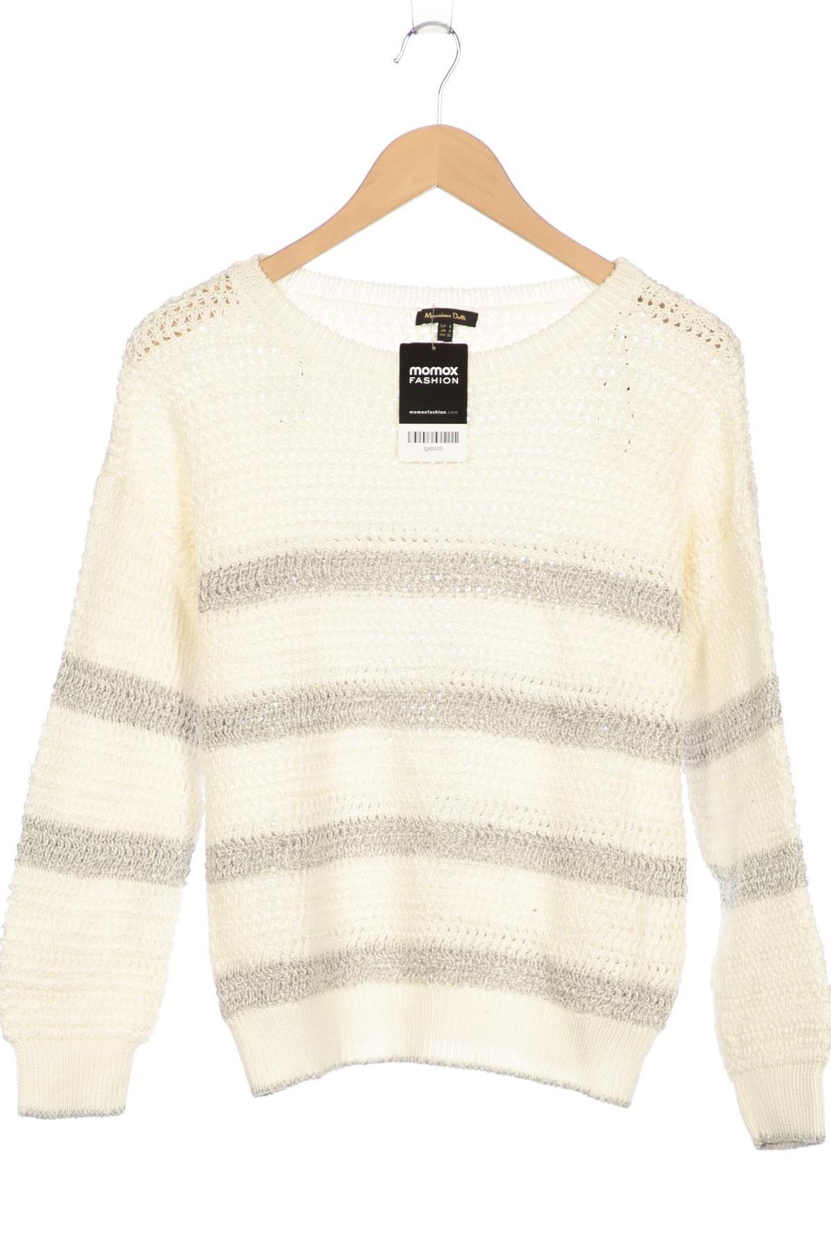 

Massimo Dutti Damen Pullover, weiß, Gr. 36