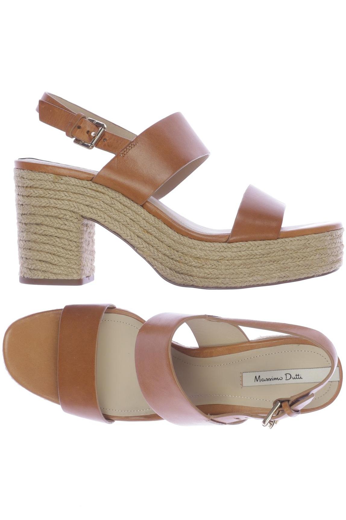 

Massimo Dutti Damen Sandale, braun