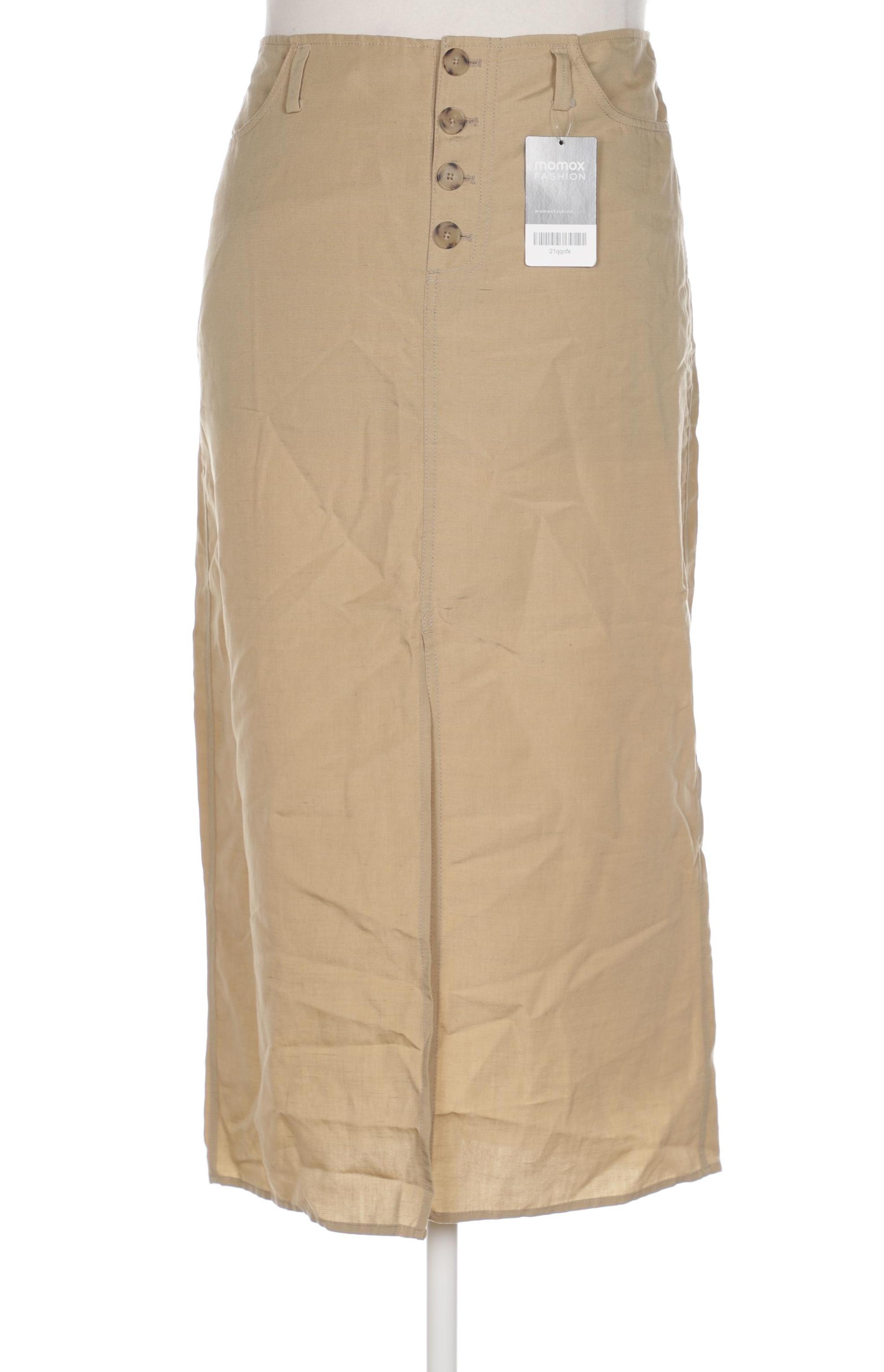 

Massimo Dutti Damen Rock, beige, Gr. 42