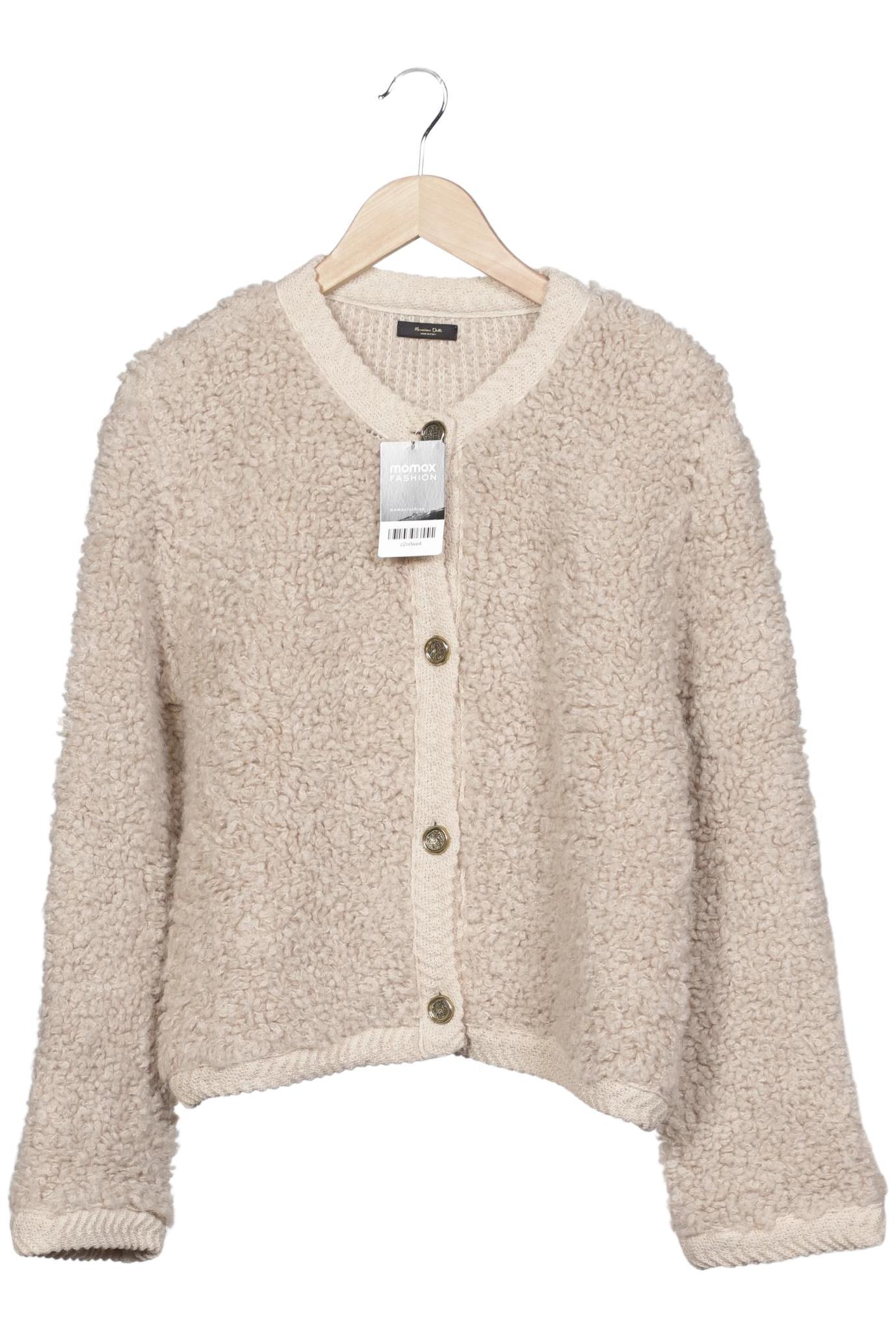 

Massimo Dutti Damen Strickjacke, beige, Gr. 42
