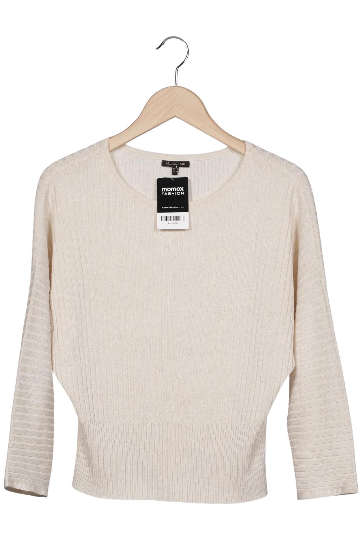 

Massimo Dutti Damen Pullover, cremeweiß, Gr. 36